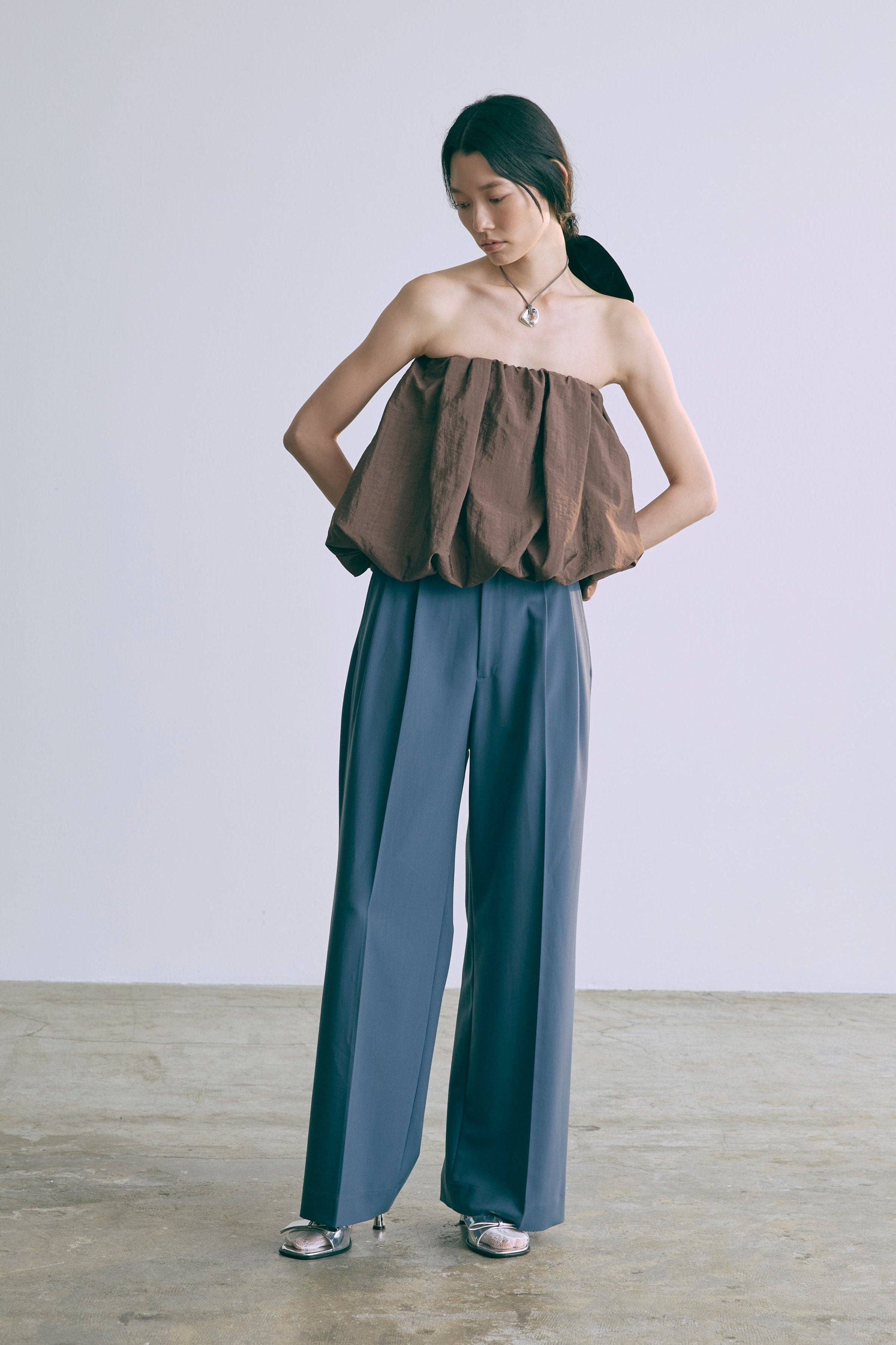 着用カラー:ブルー 着用サイズ:1 モデル身長:174cm