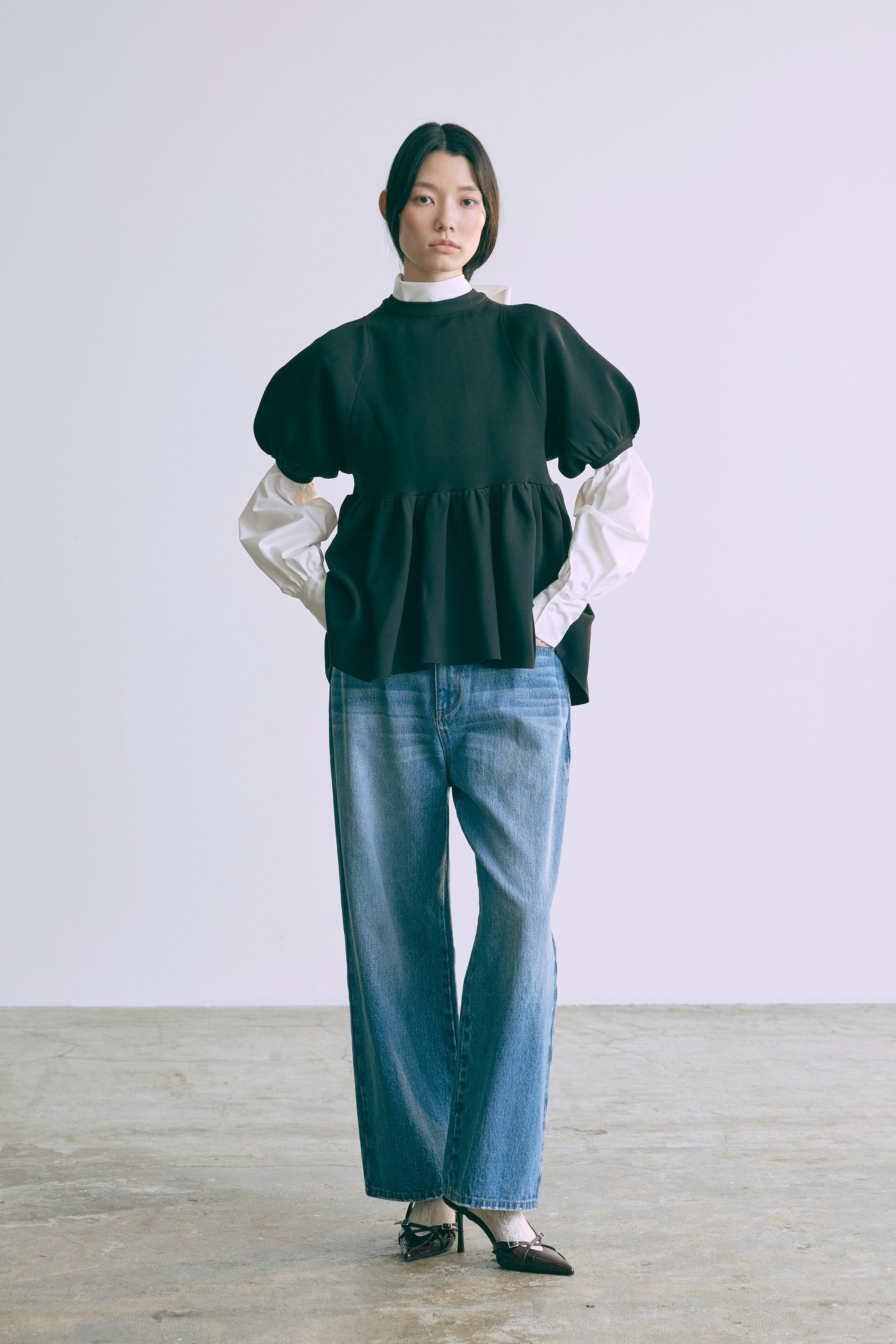 着用カラー:ブラック モデル身長:174cm