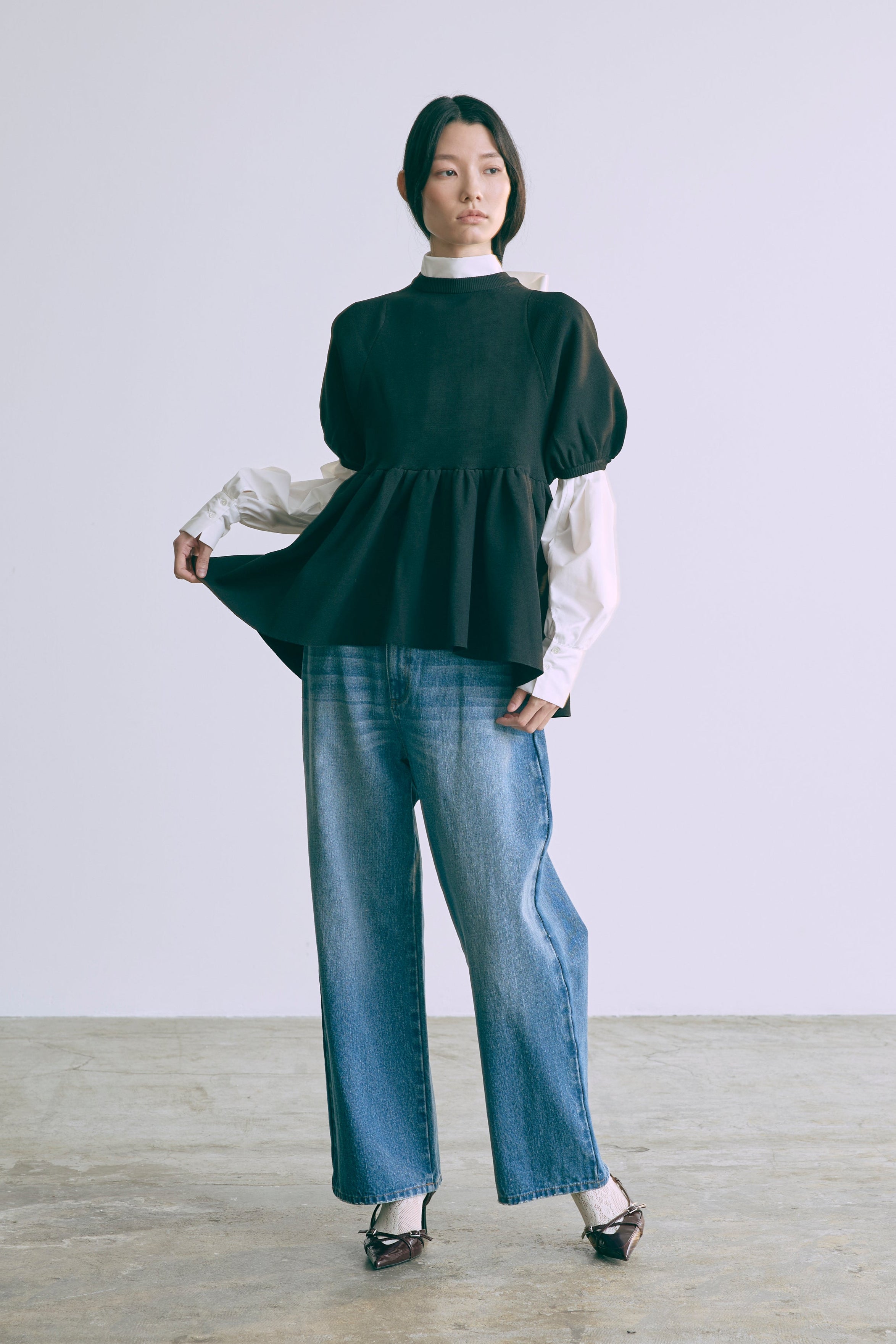 着用カラー:ホワイト モデル身長:174cm