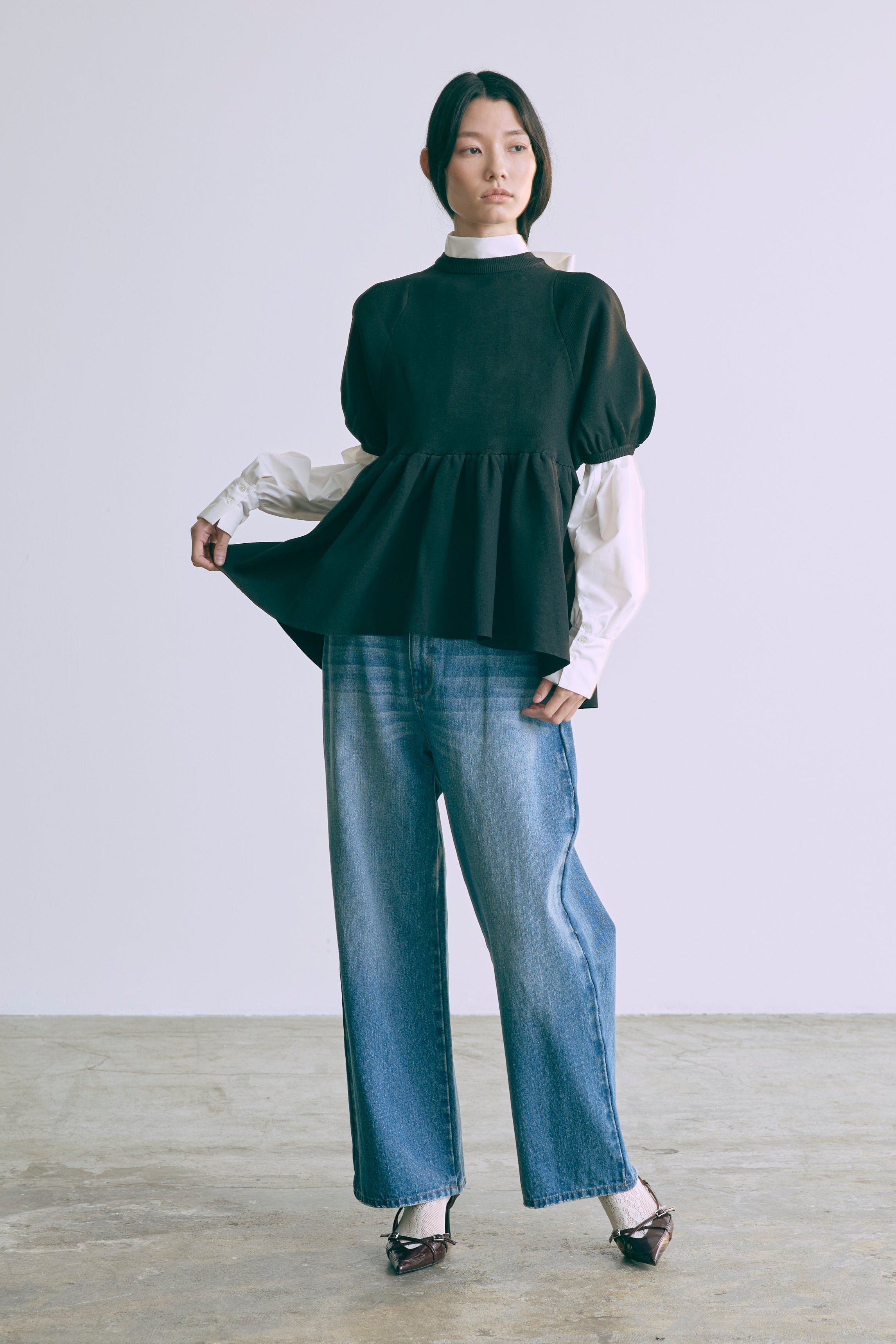 着用カラー:ブルー 着用サイズ:1 モデル身長:174cm