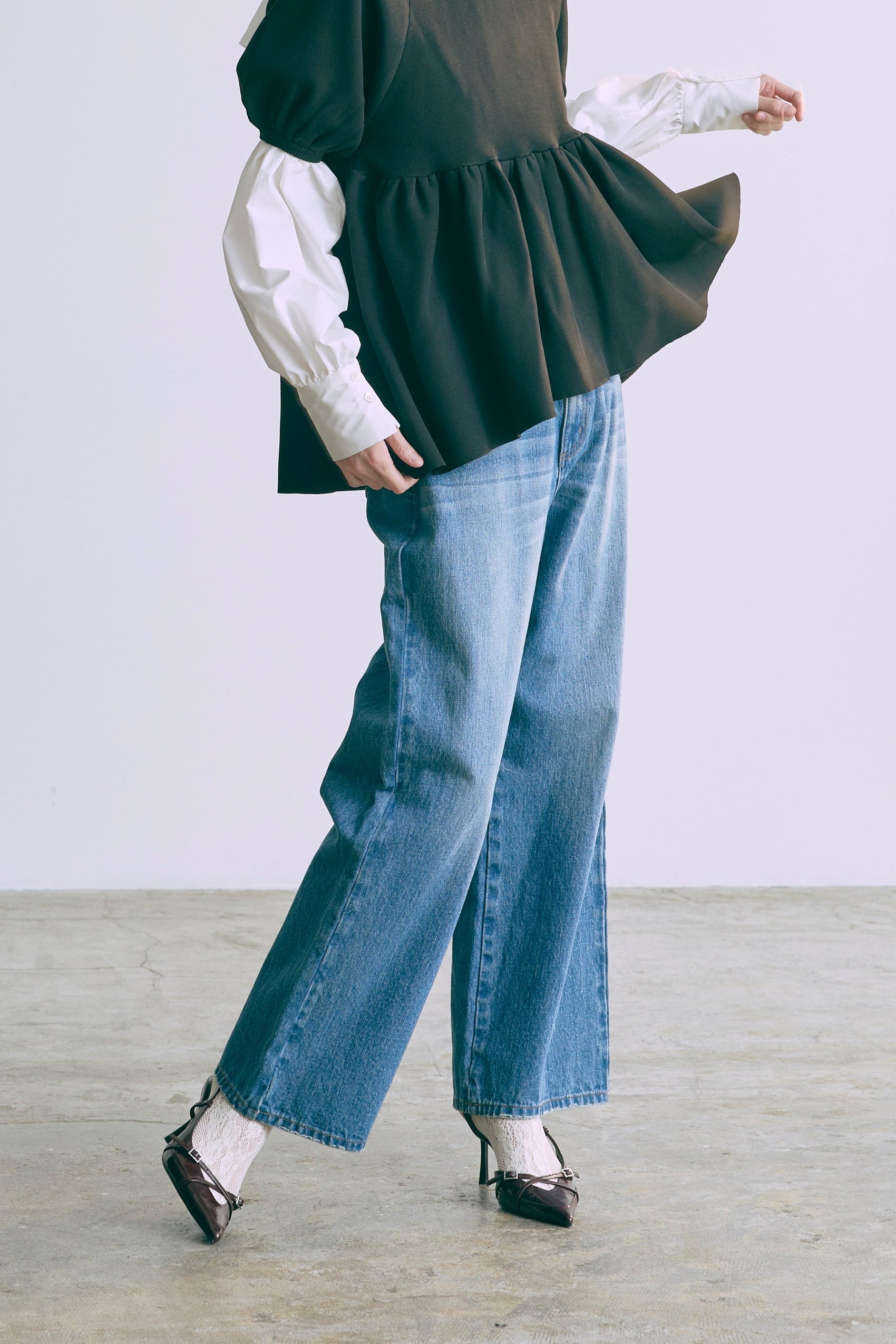 着用カラー:ブルー 着用サイズ:1 モデル身長:174cm