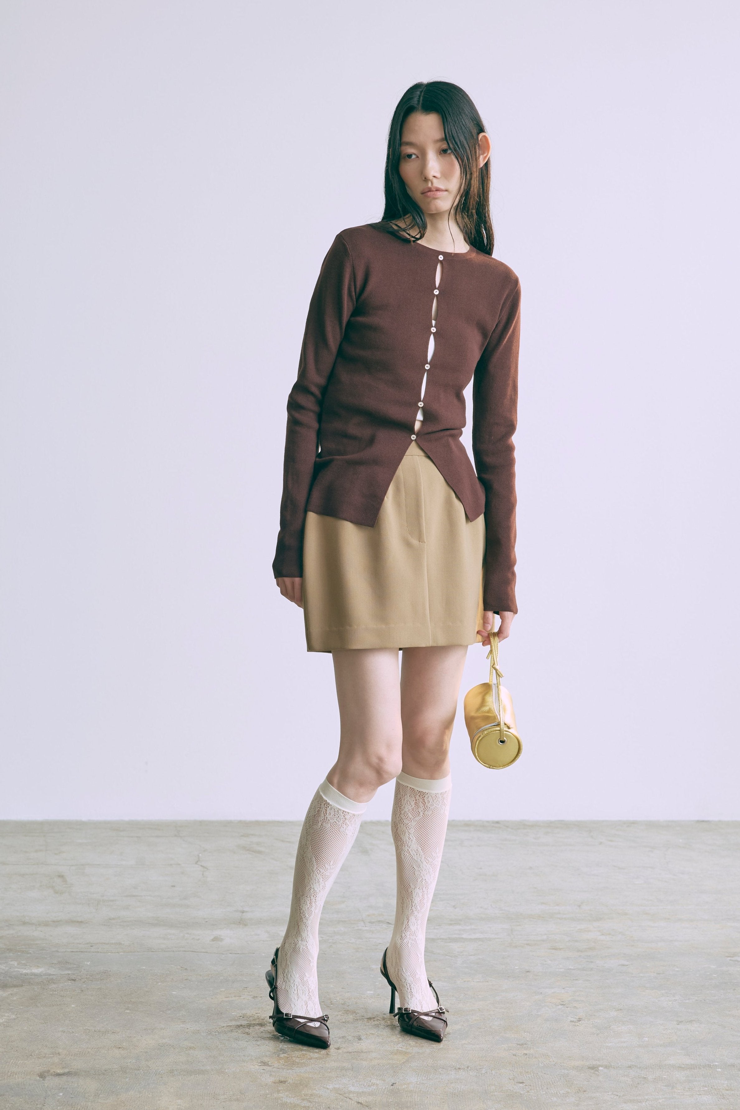 着用カラー:ベージュ モデル身長:174cm