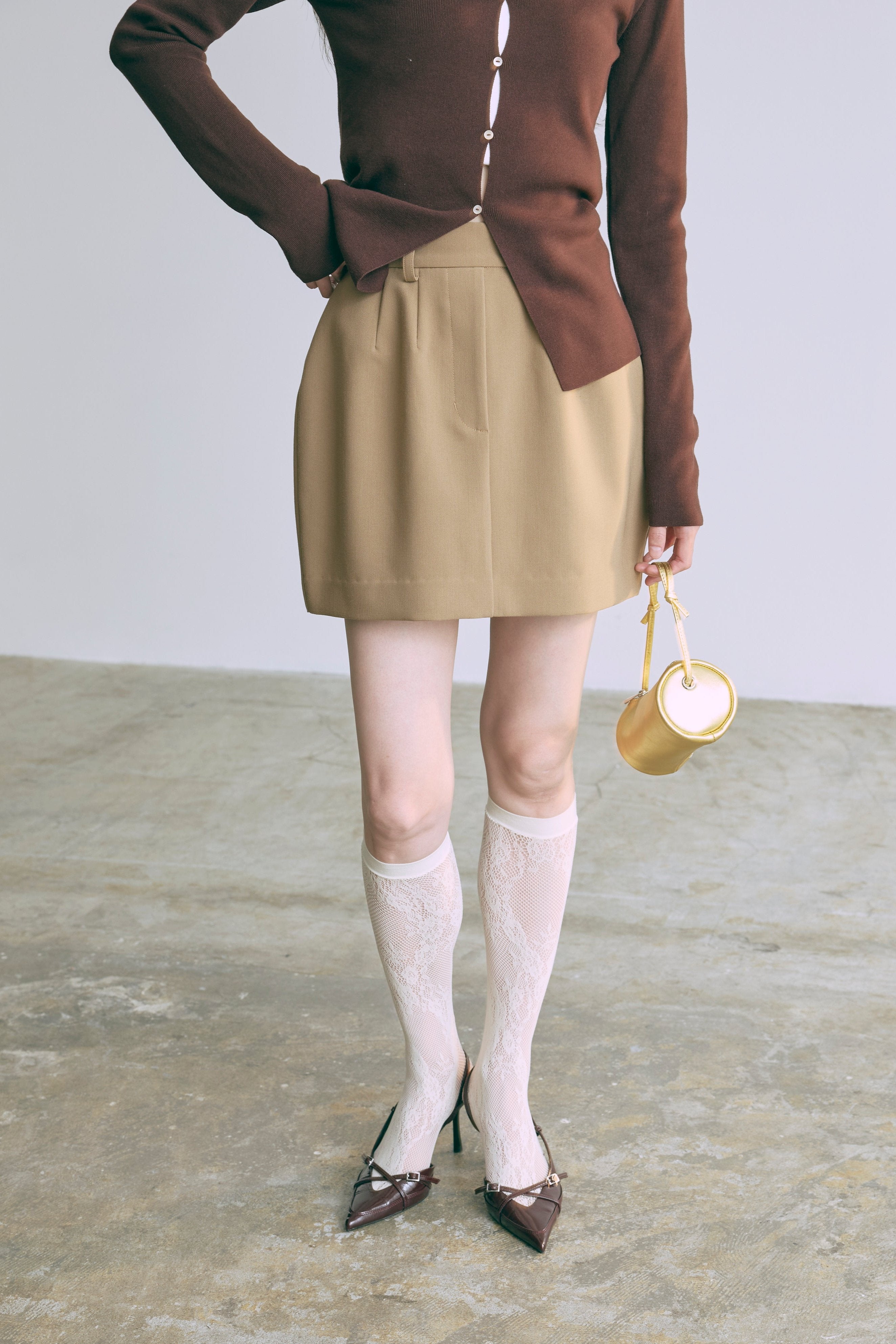 着用カラー:ベージュ モデル身長:174cm