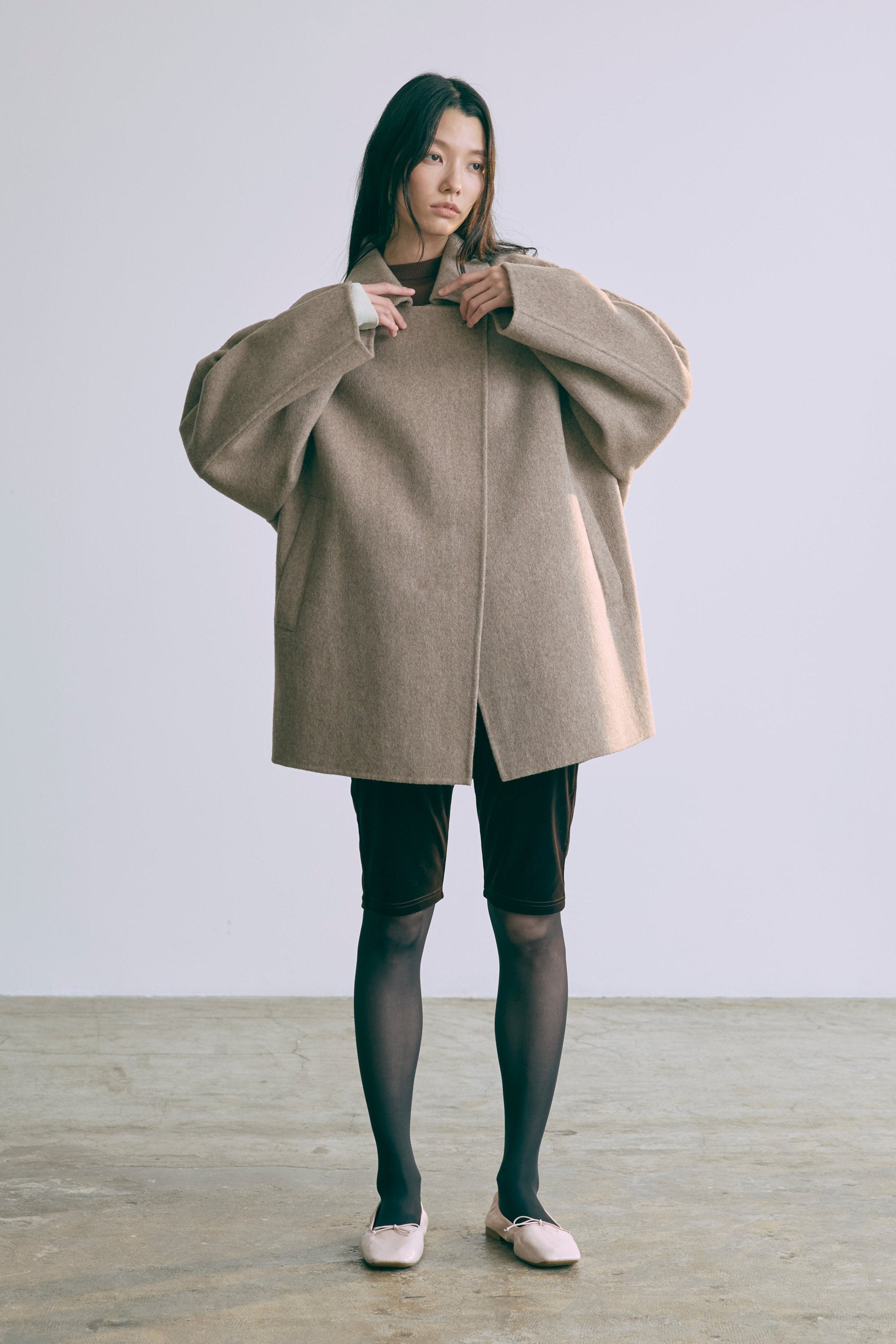 着用カラー:ブラウン モデル身長:174cm