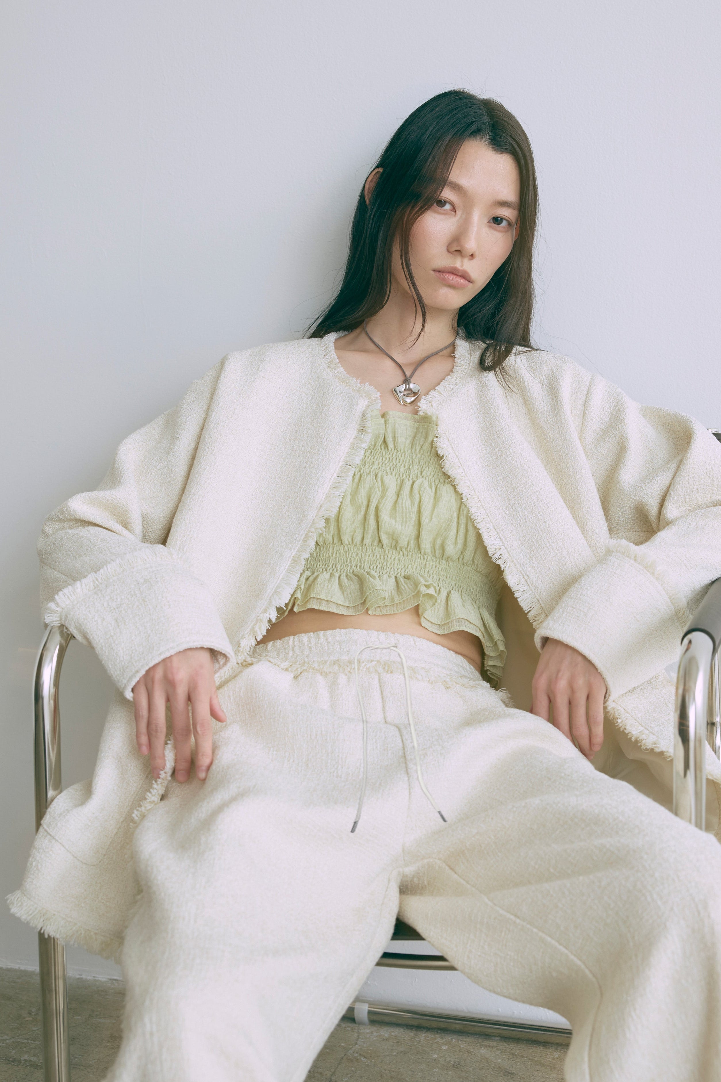 着用カラー:アイボリー モデル身長:174cm