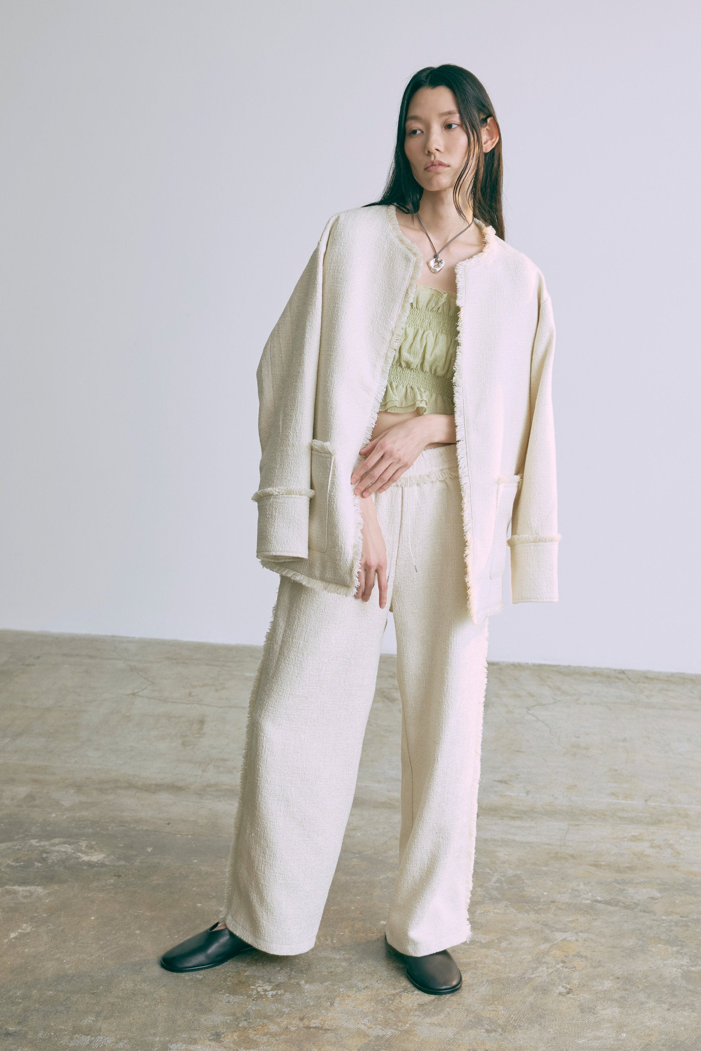 着用カラー:アイボリー モデル身長:174cm
