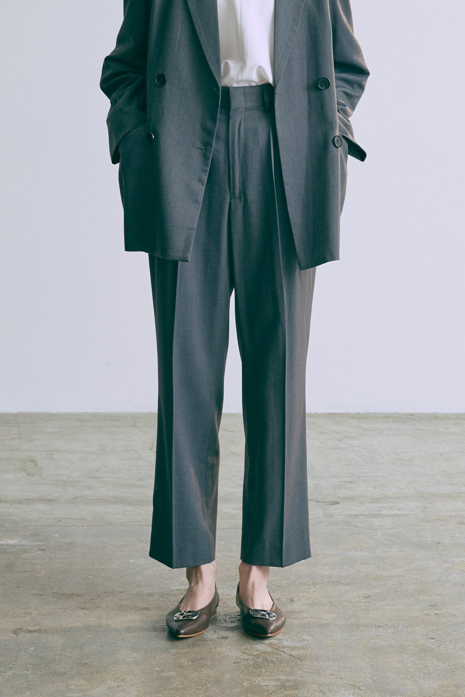 着用カラー:杢グレー 着用サイズ:1 モデル身長174cm