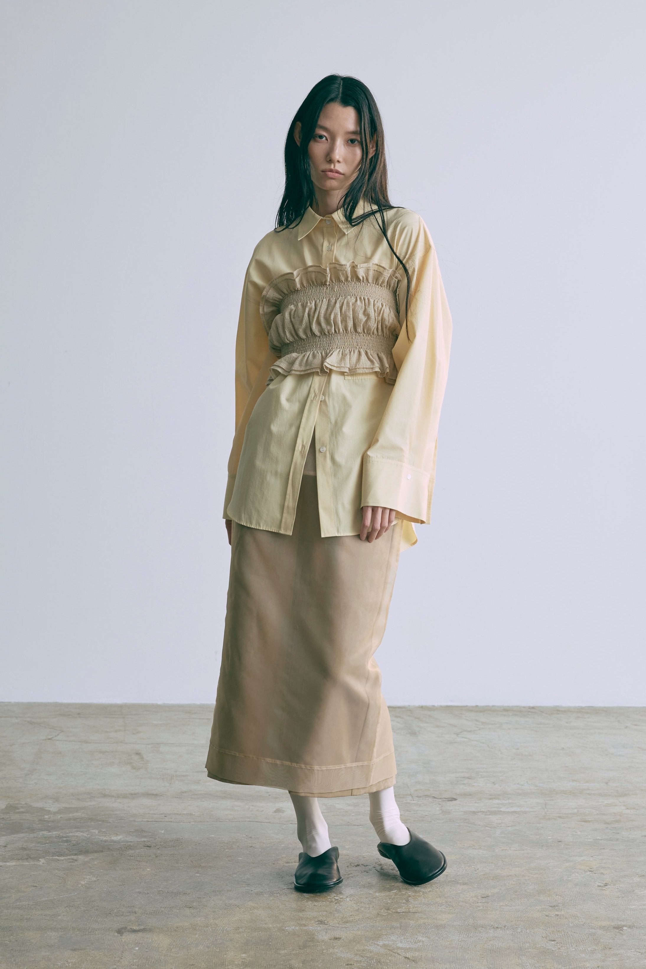 着用カラー:イエロー モデル身長:174cm