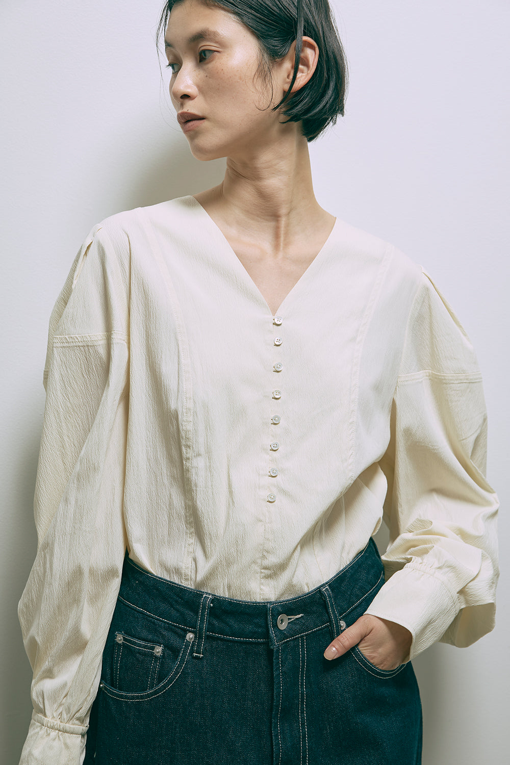 着用カラー:アイボリー モデル身長:170cm