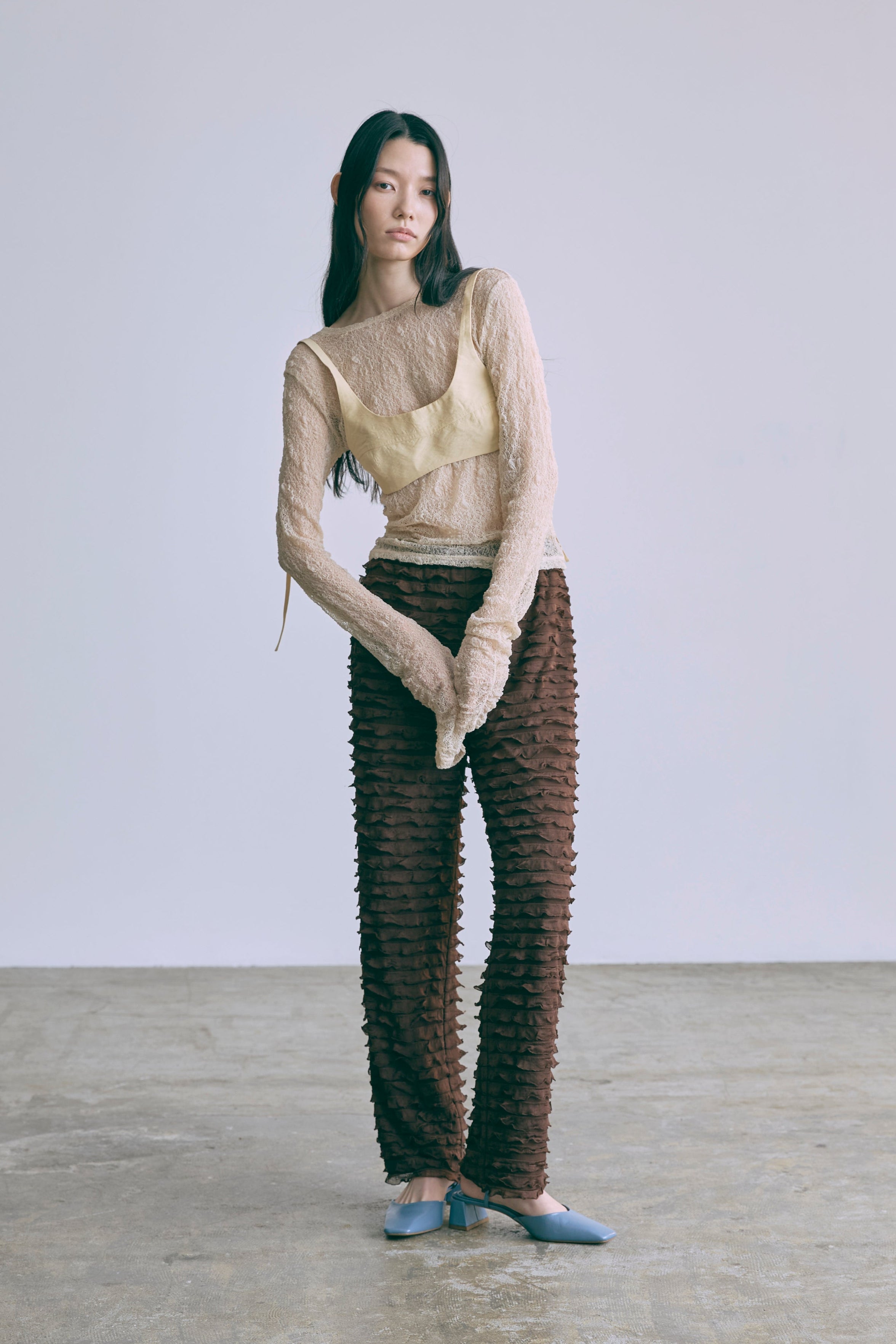 着用カラー:イエロー モデル身長:174㎝