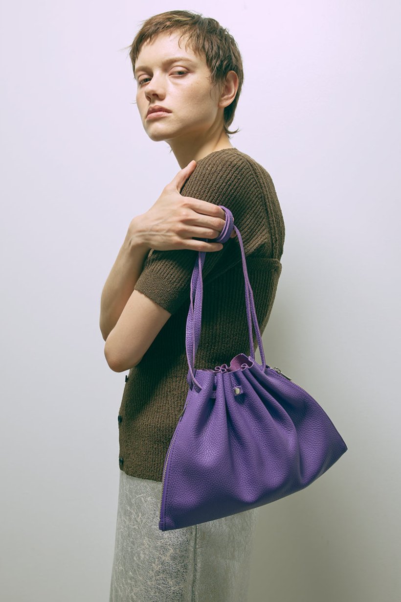 Lether Gather Bag