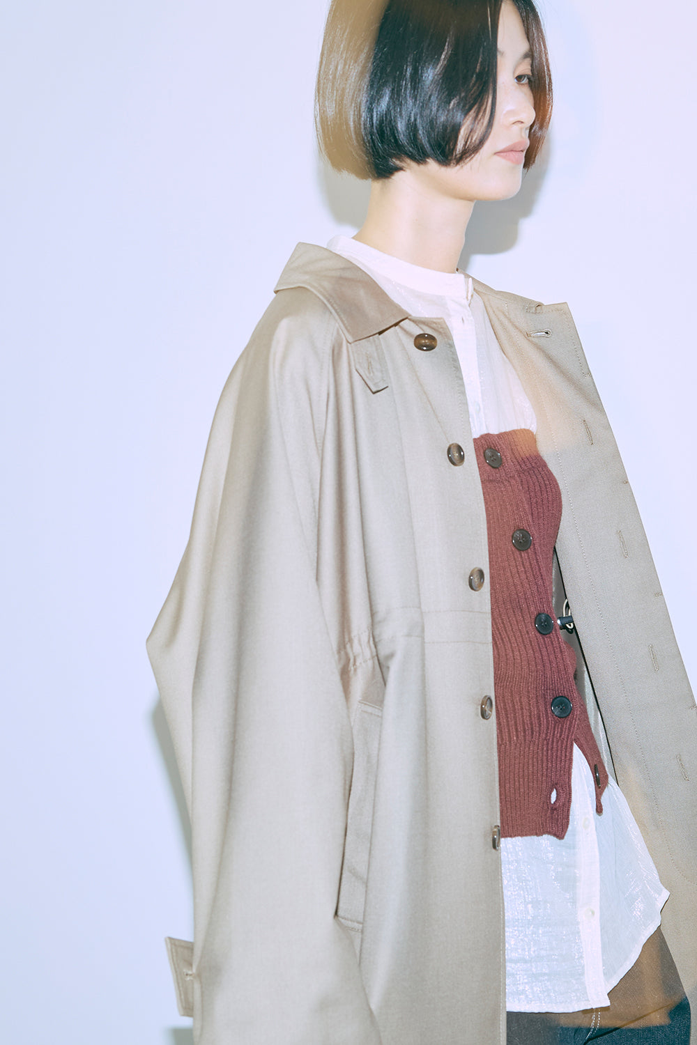 着用カラー:ベージュ モデル身長:170cm