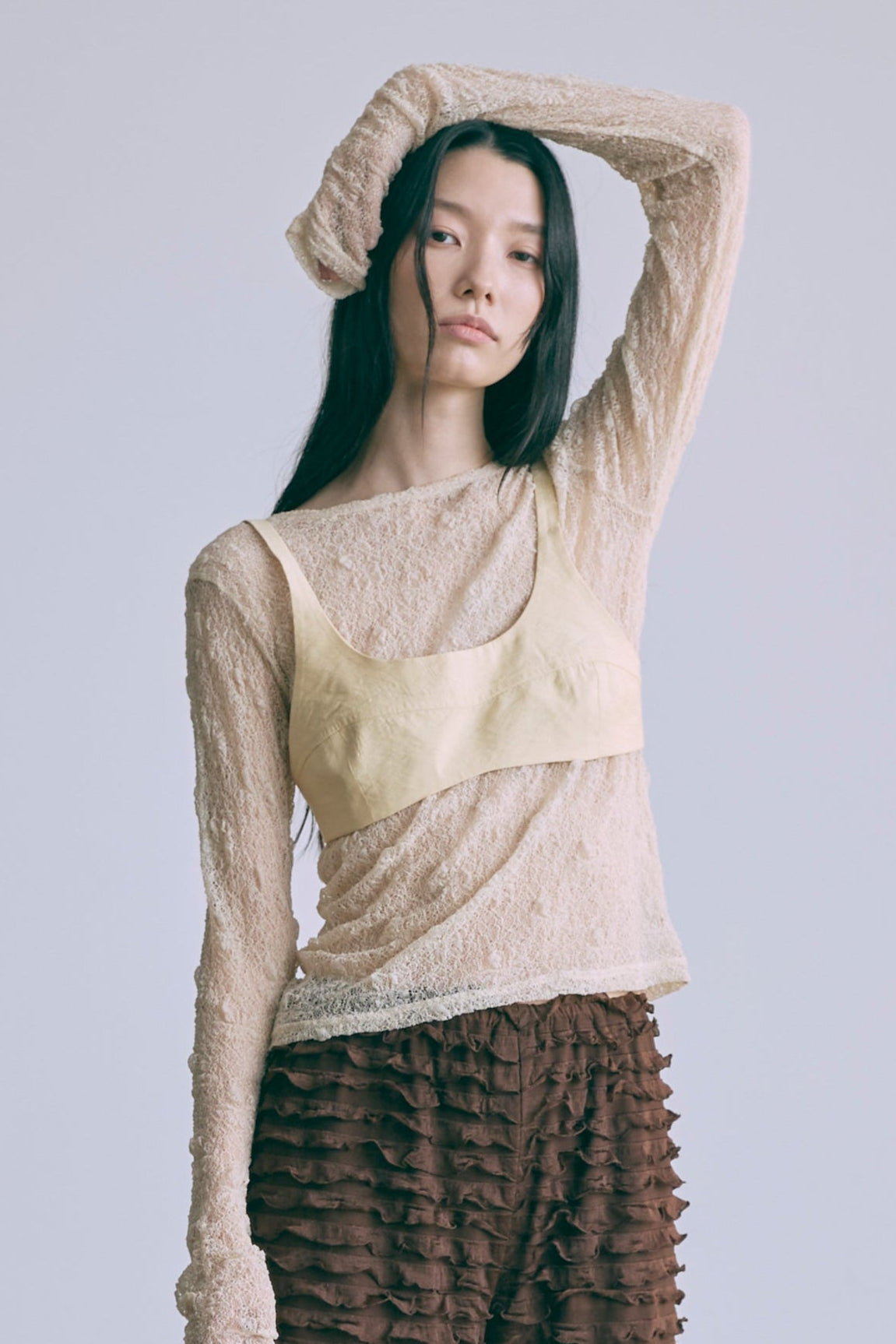 着用カラー:イエロー モデル身長:174㎝