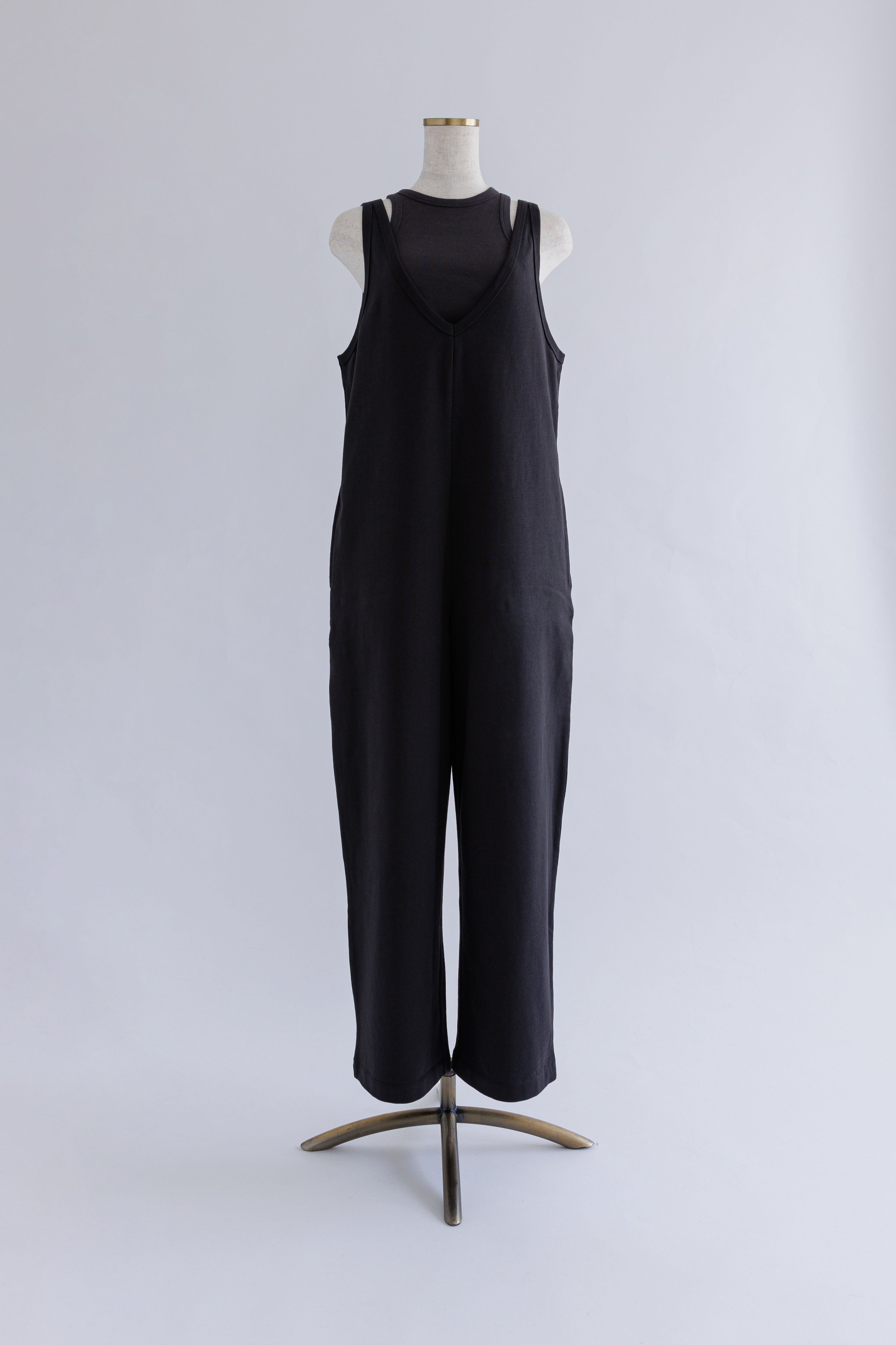 Jersey Set Rompers チャコールグレー