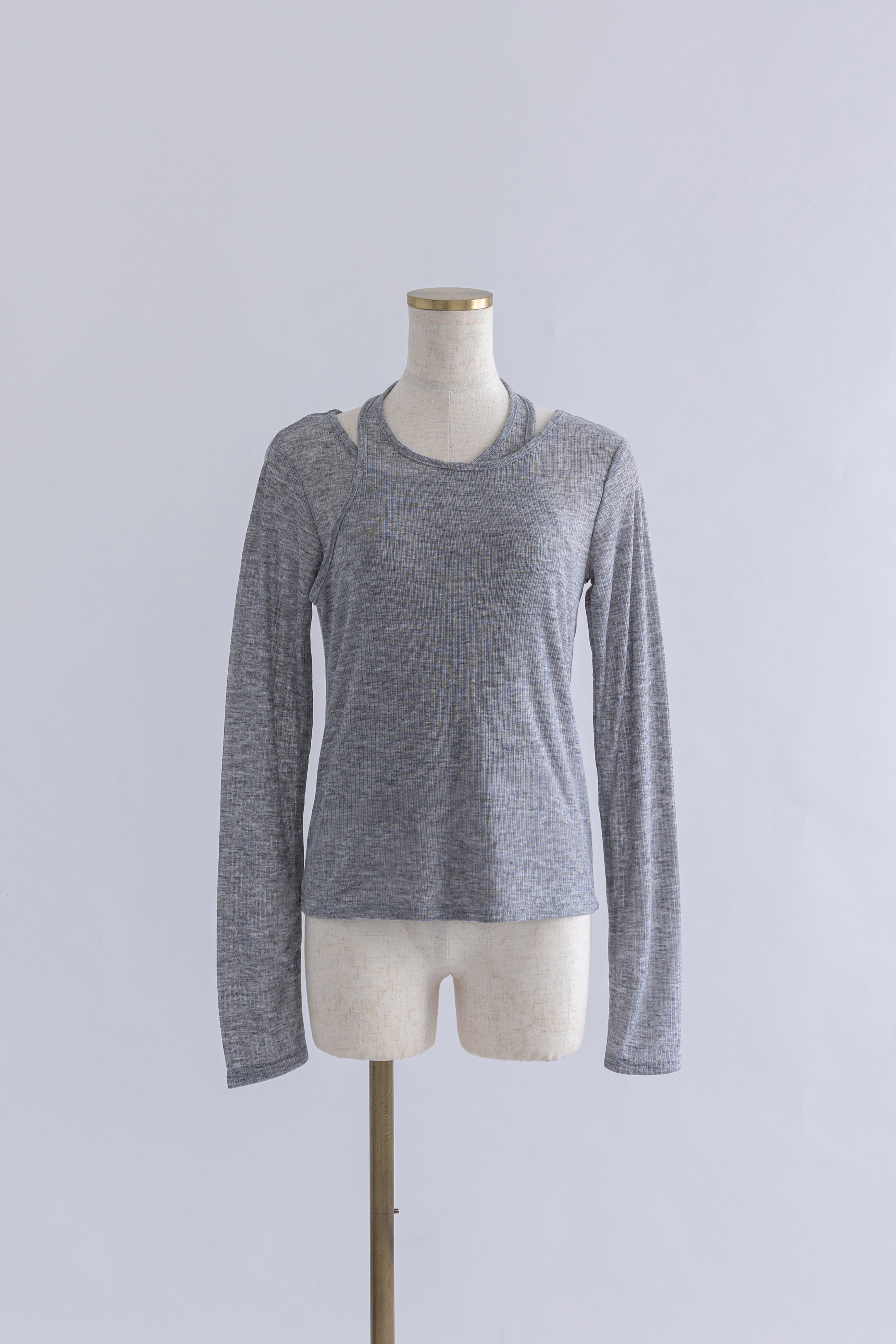 着用カラー:杢グレー