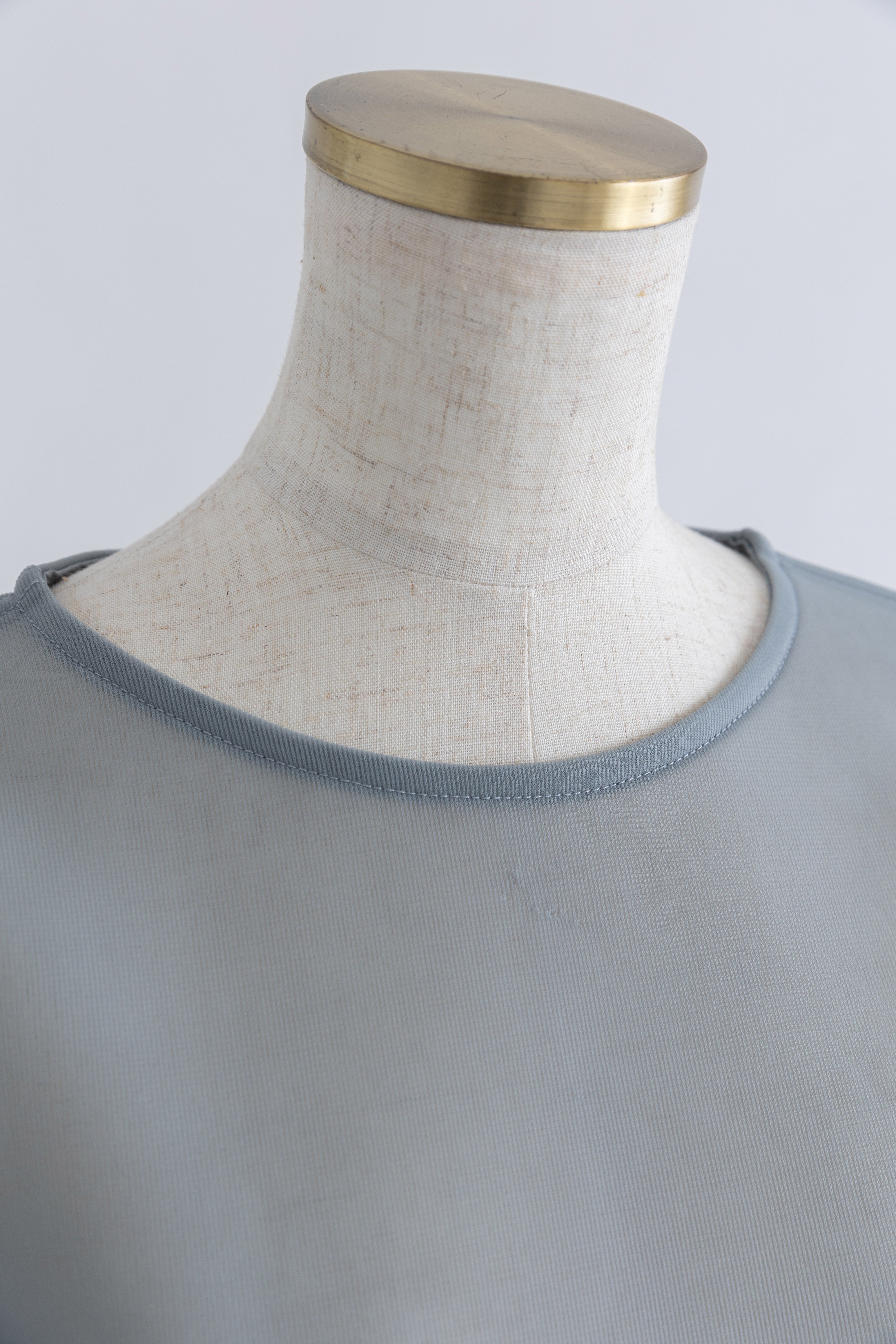 Textured Sheer Cocoon Pullover ブラック