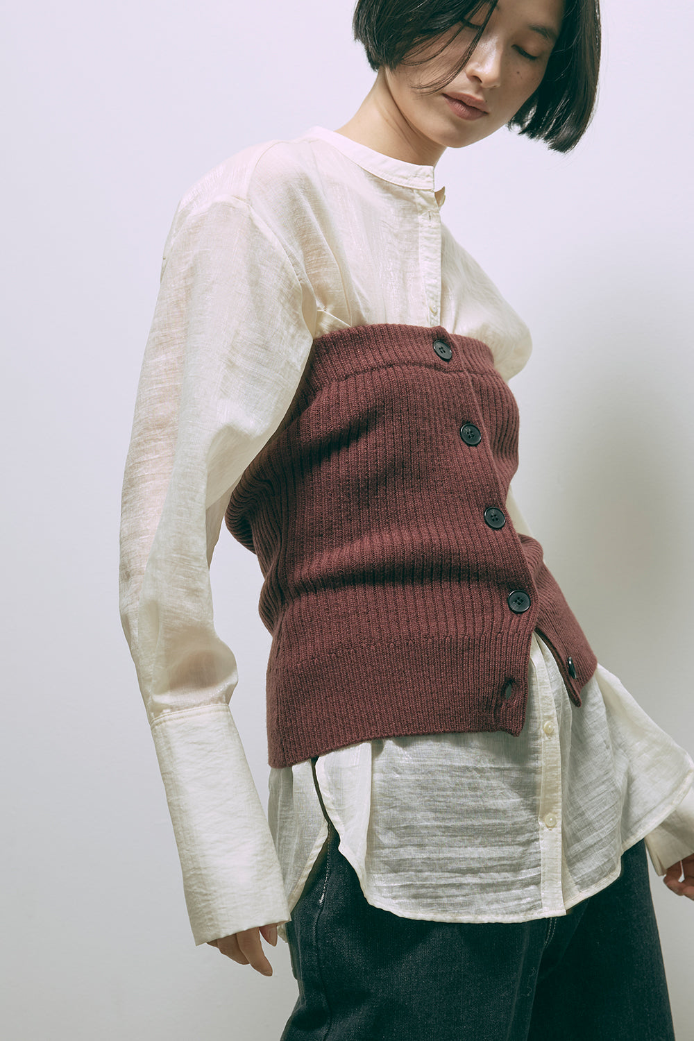 着用カラー:オフホワイト モデル身長:170cm