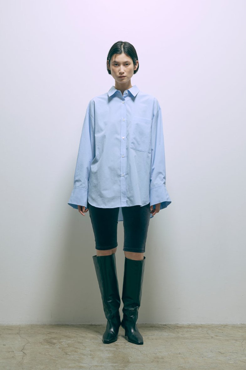 着用カラー:サックス モデル身長:170cm