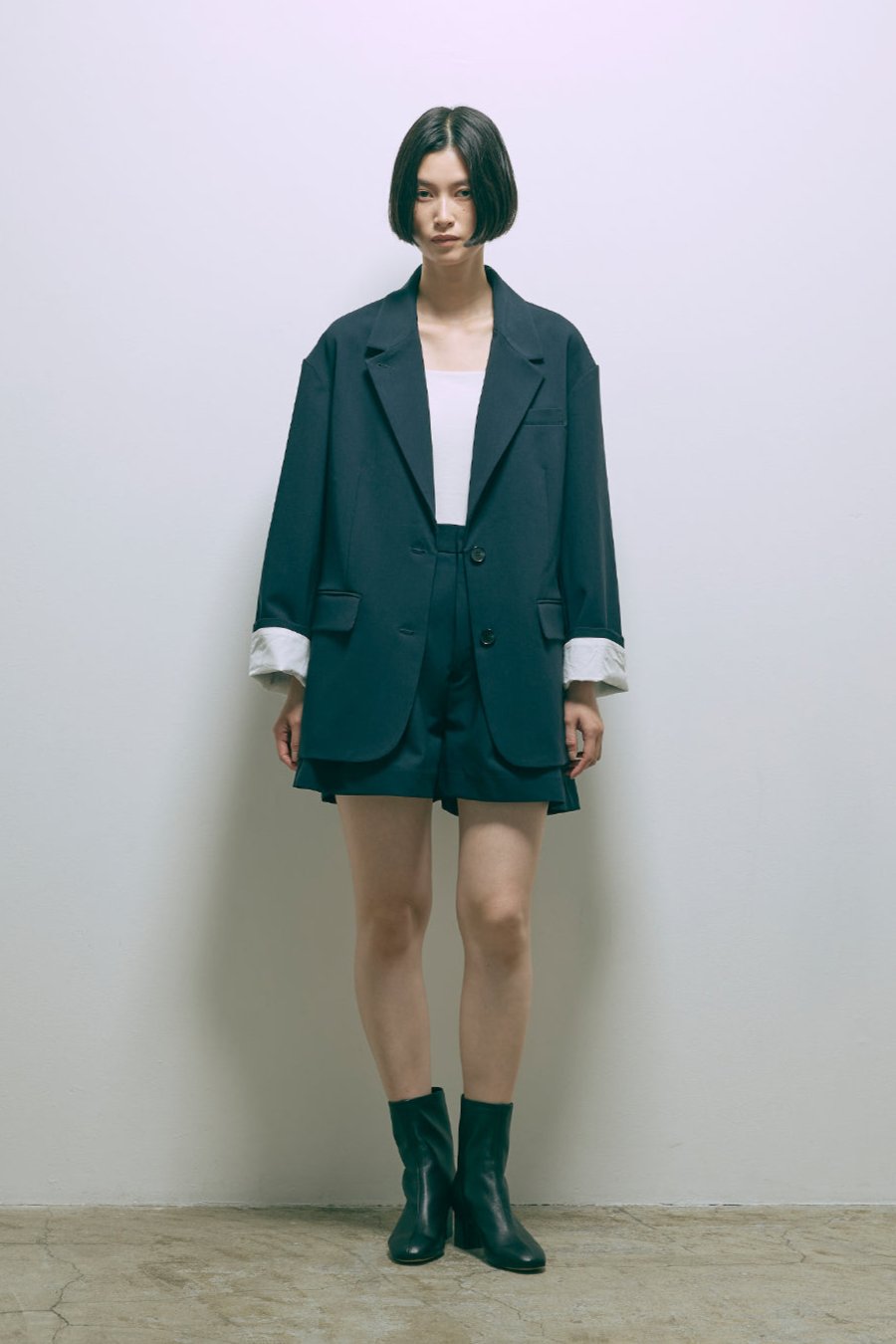 着用カラー:ネイビー 着用サイズ:1 モデル身長:170cm