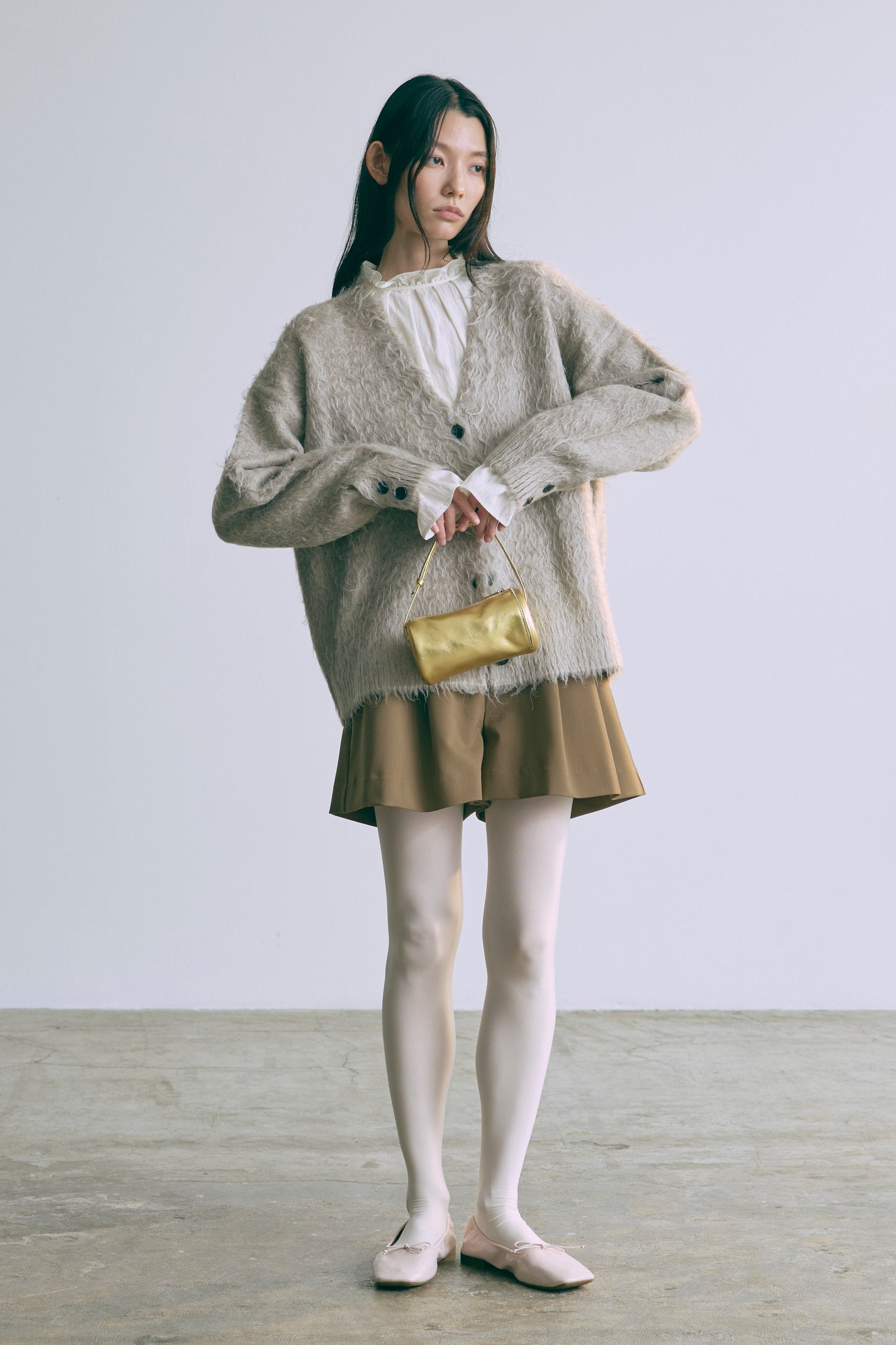 Brashed Shaggy Cardigan