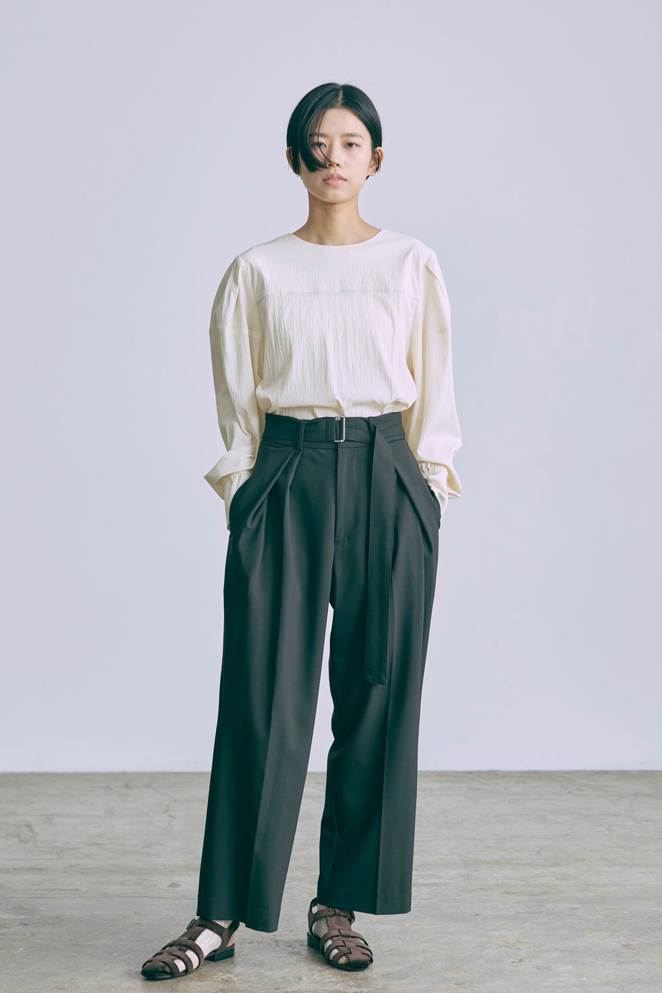 着用カラー:アイボリー モデル身長:170cm