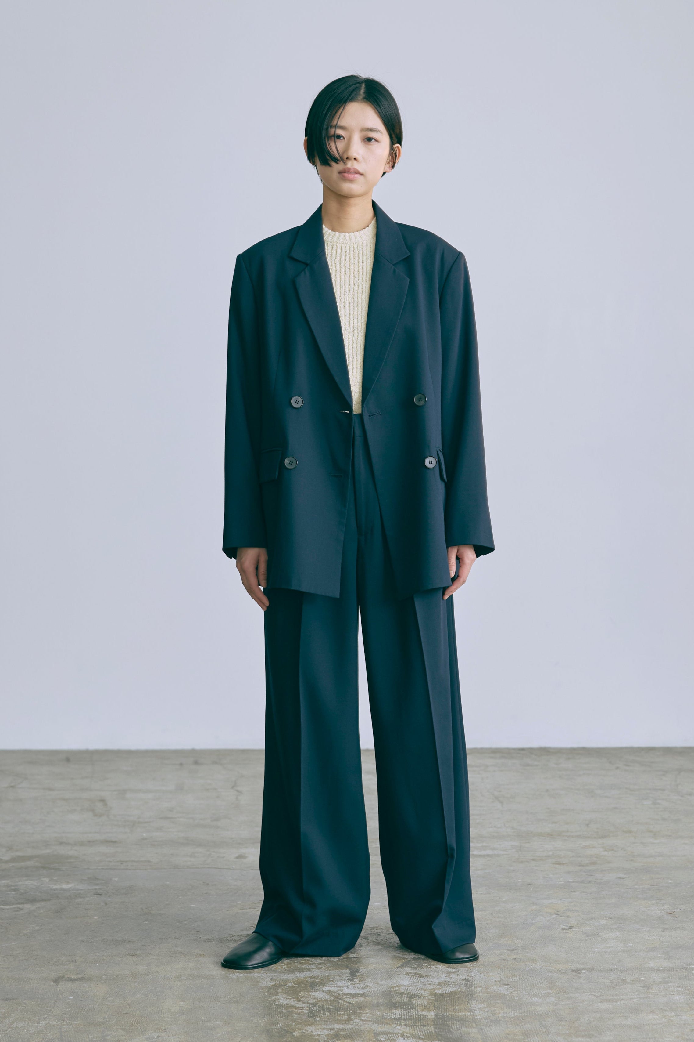 着用カラー:ネイビー 着用サイズ:1 モデル身長:170cm