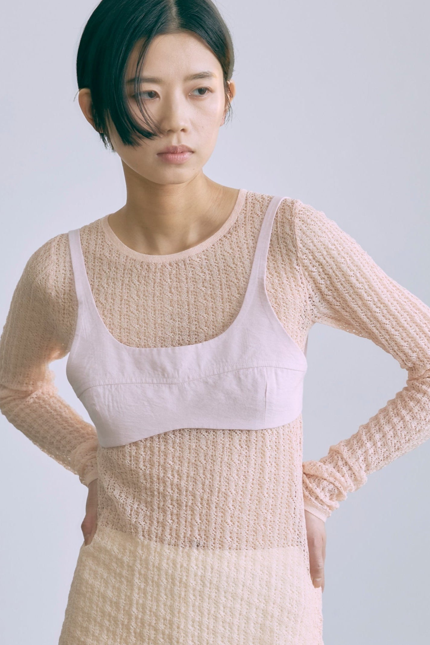 着用カラー:ピンク モデル身長:170㎝