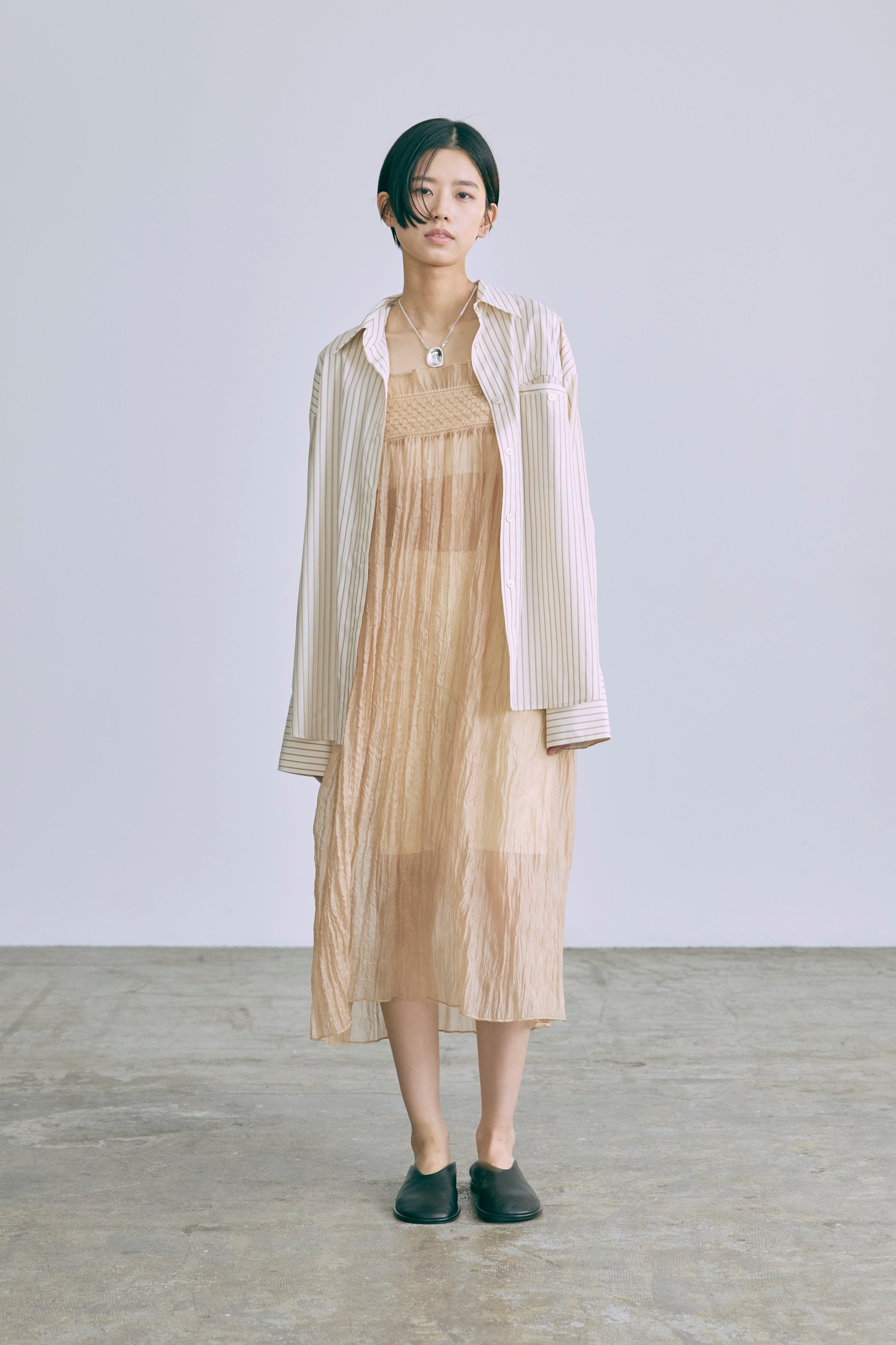 着用カラー:アイボリー モデル身長:170㎝