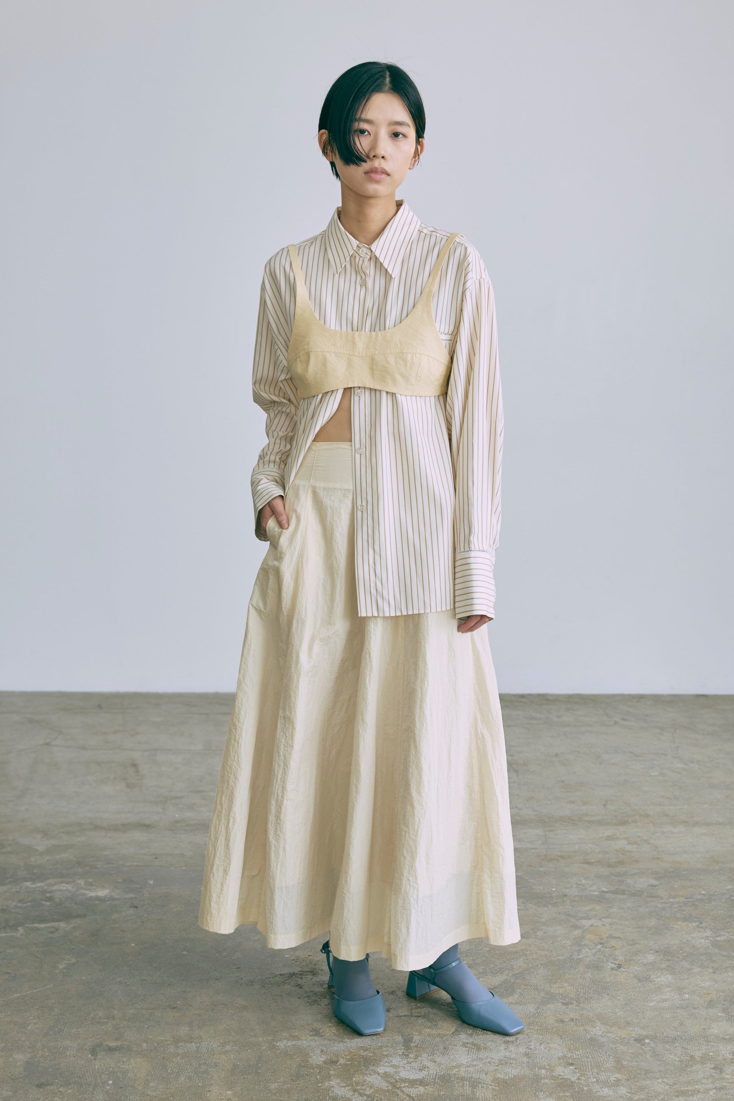 着用カラー:イエロー モデル身長:170㎝