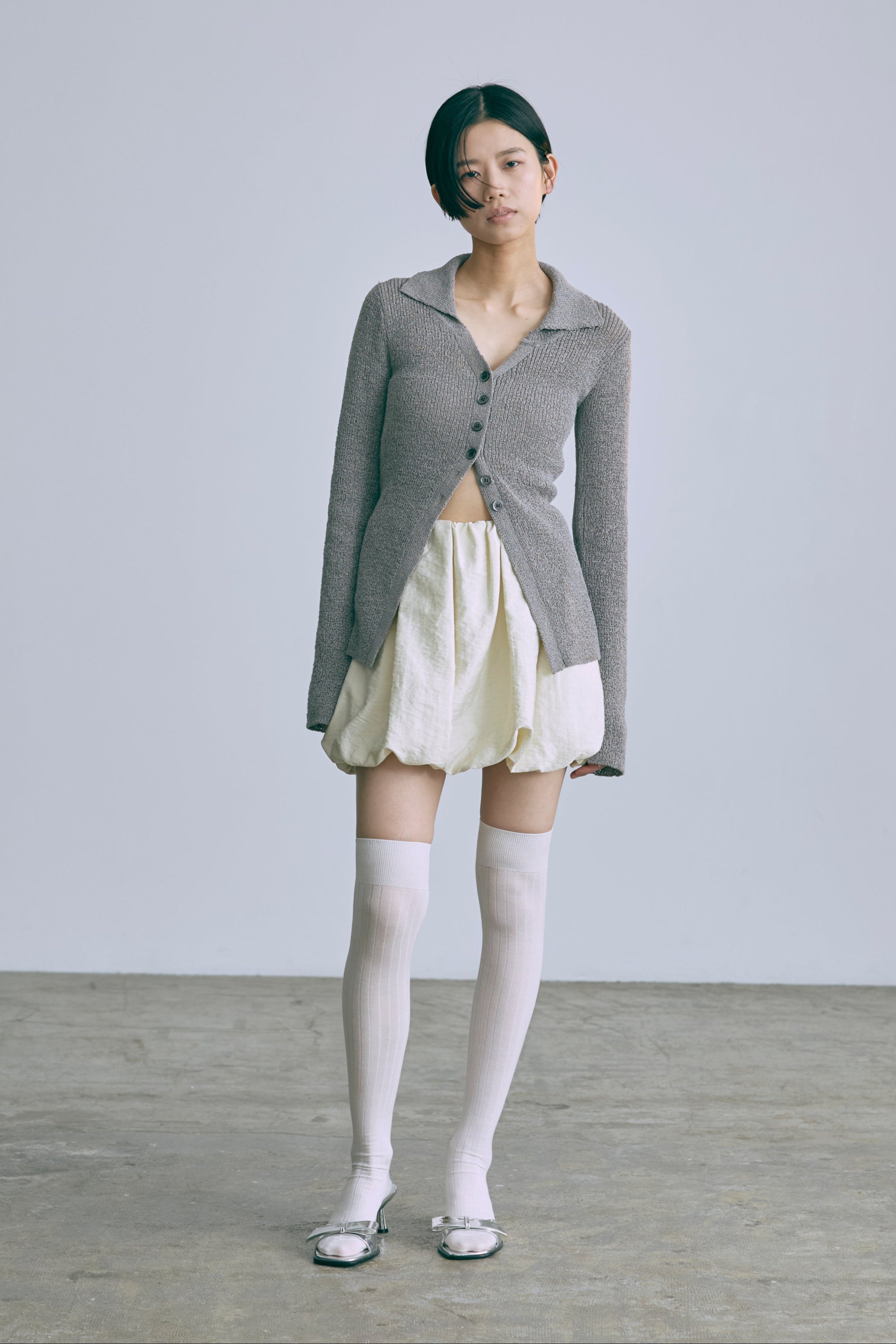 着用カラー:杢グレー モデル身長:170cm
