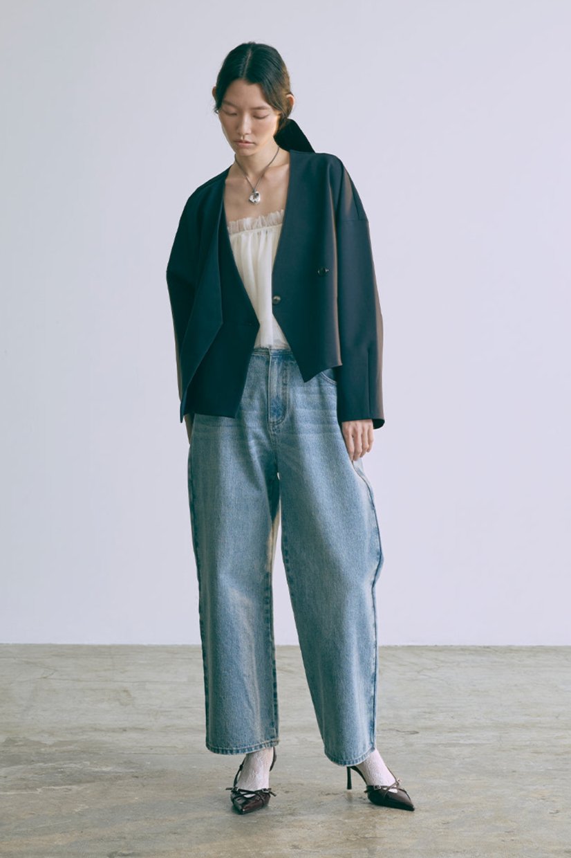 着用カラー:サックス 着用サイズ:1 モデル身長:174cm