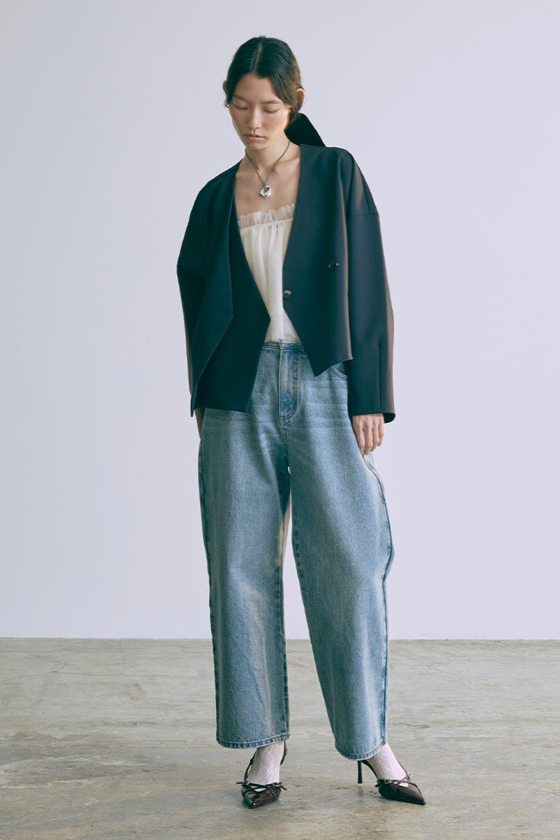 着用カラー:ネイビー 着用サイズ:1 モデル身長:174cm