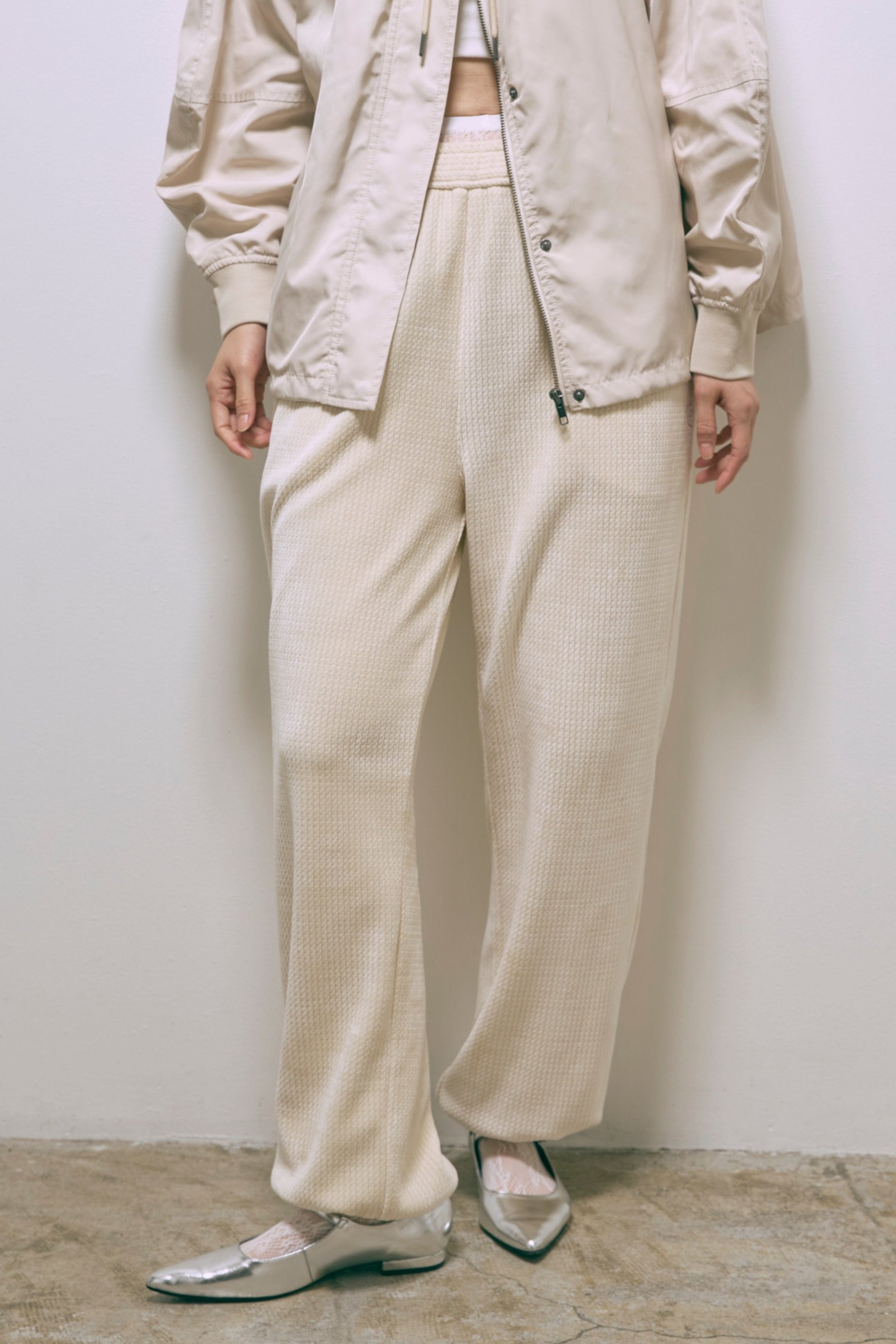 Textured Easy Pants