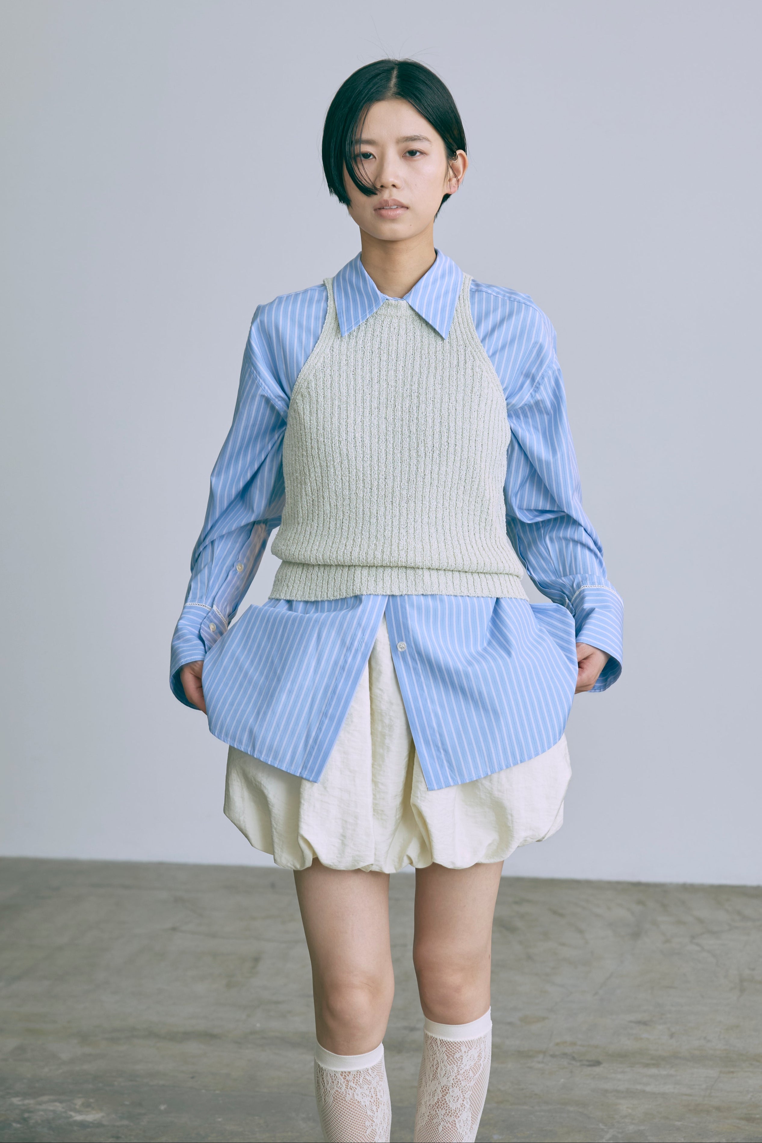 着用カラー:アイボリー モデル身長:170cm