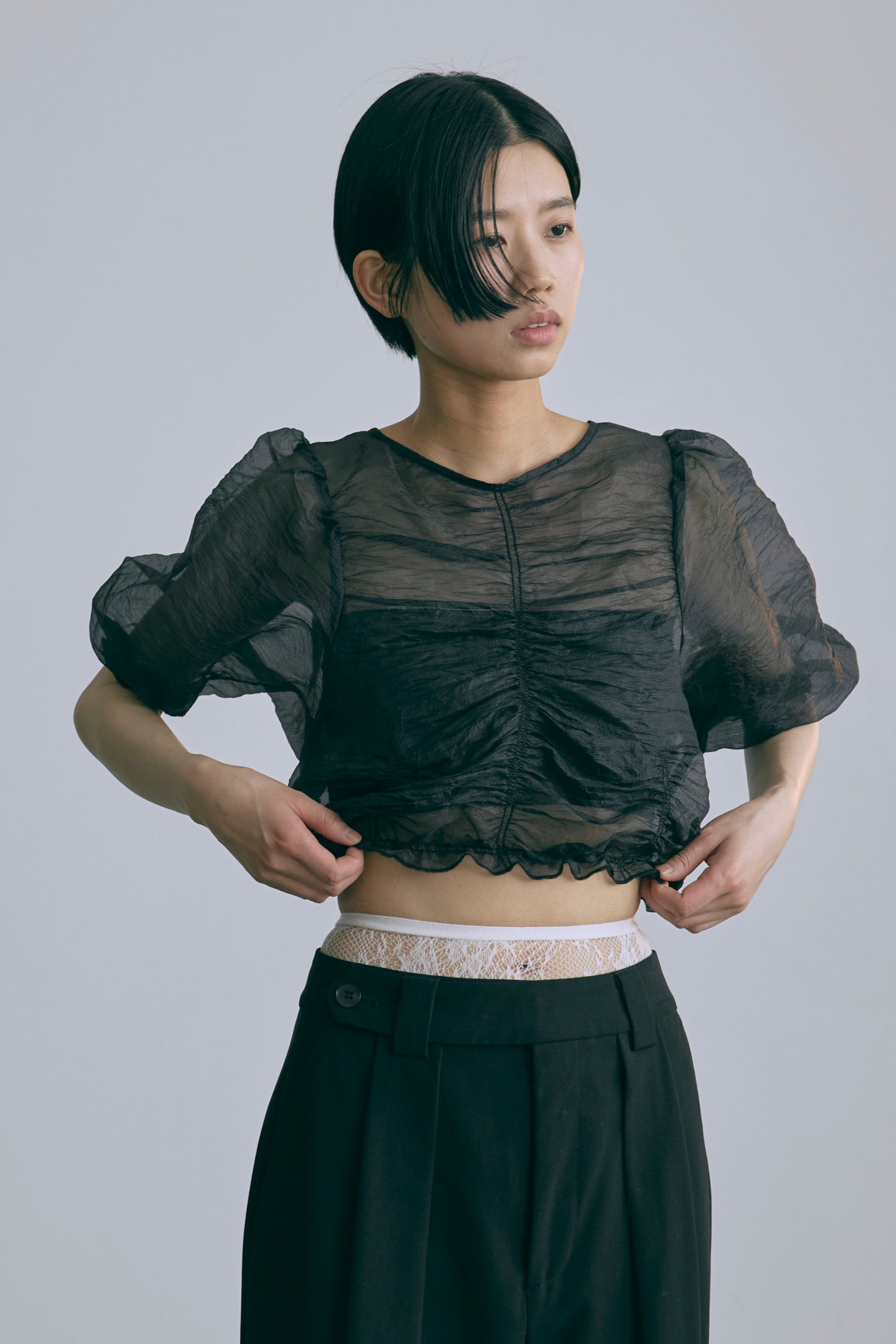 着用カラー:ブラック  モデル身長:170㎝