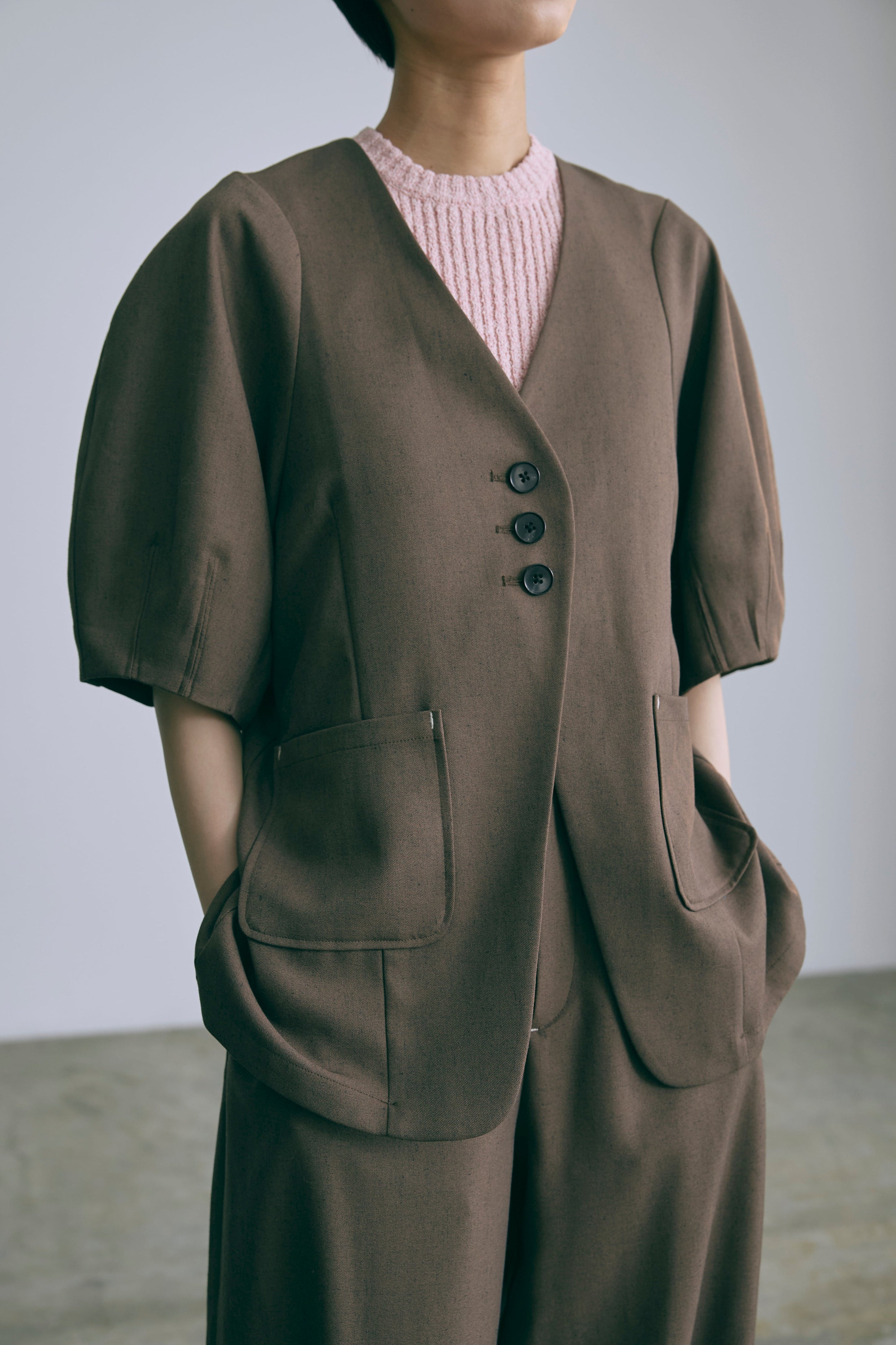 着用カラー:ブラウン 着用サイズ:1サイズ モデル身長:170cm