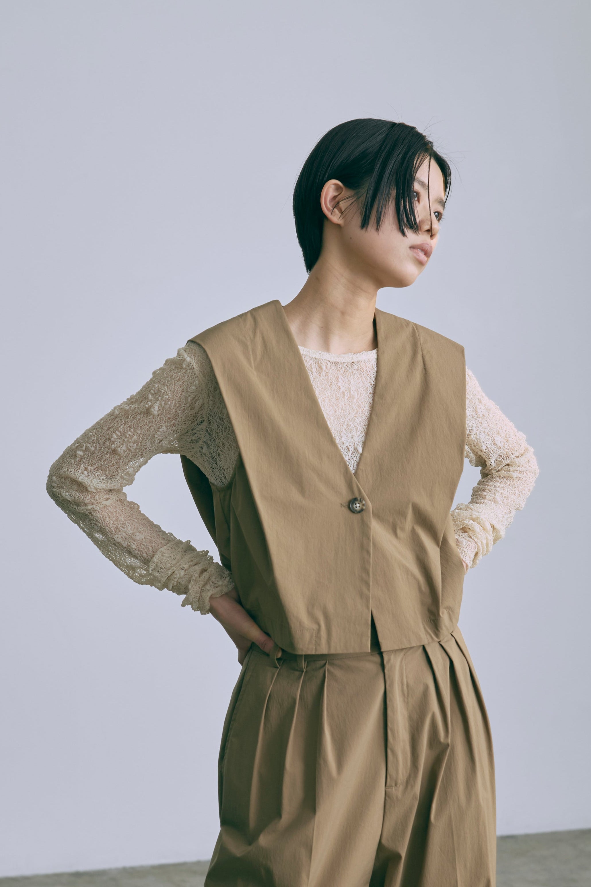 着用カラー:キャメル モデル身長:170cm