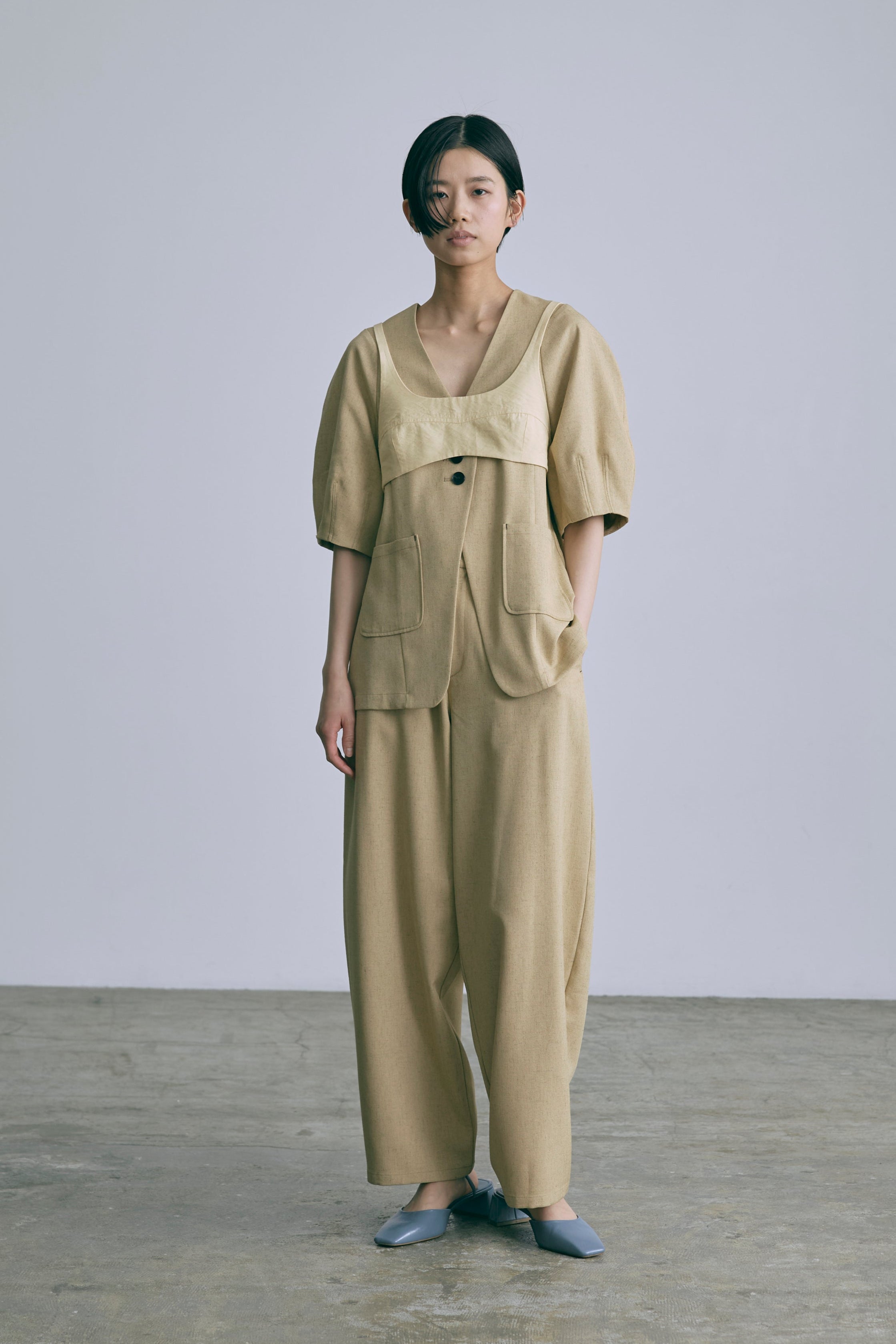 着用カラー:イエロー モデル身長:170㎝