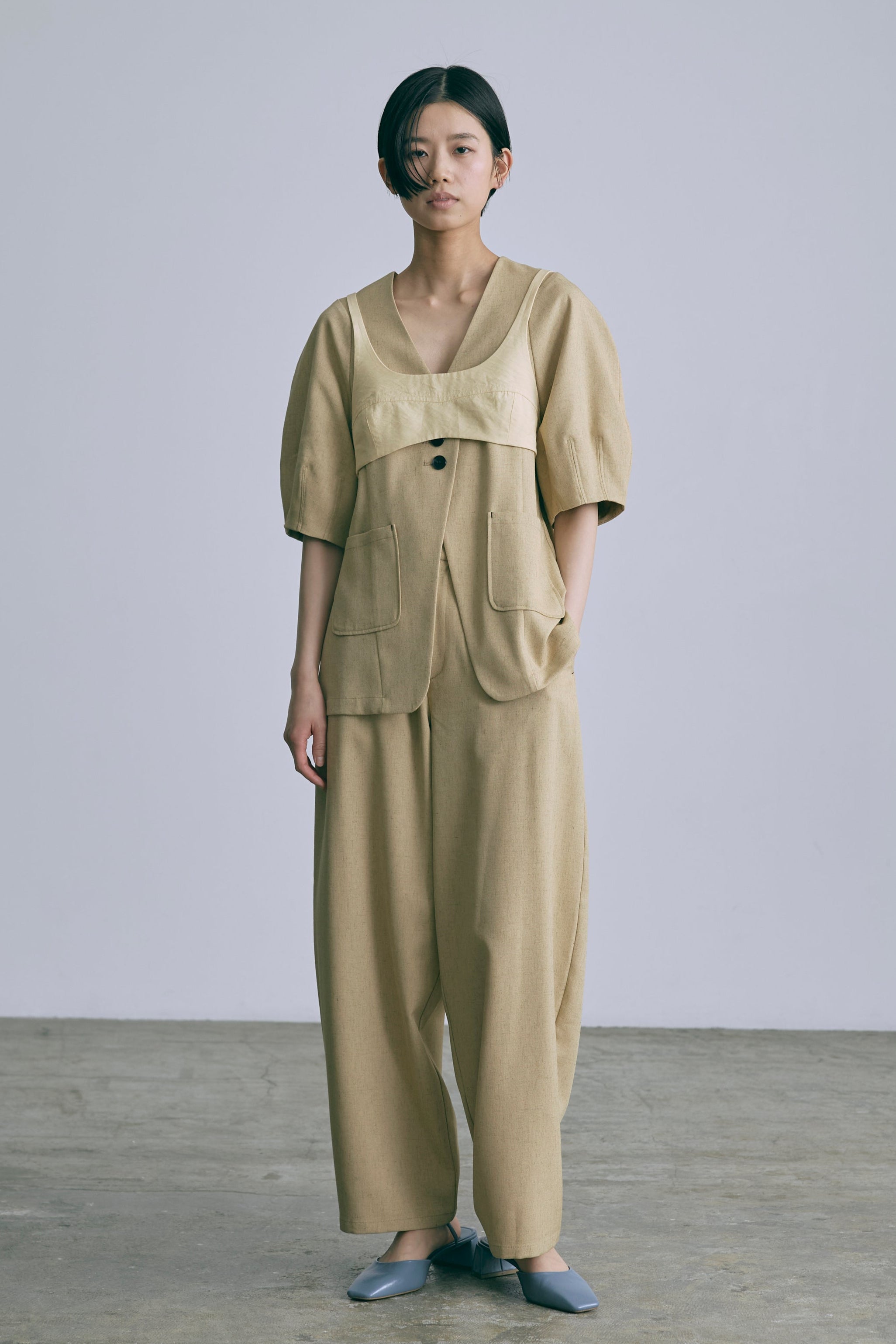 着用カラー:イエロー 着用サイズ:1サイズ モデル身長:170cm