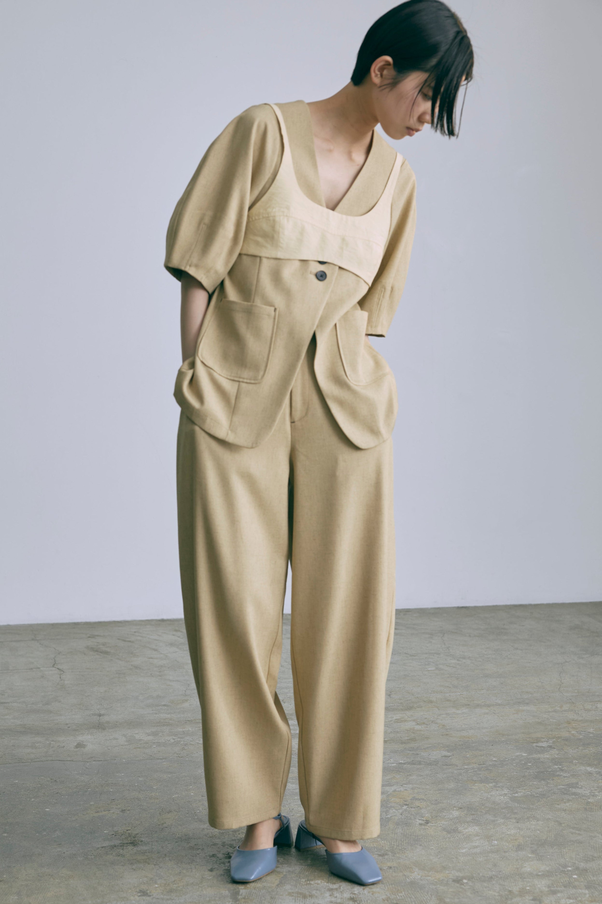 着用カラー:イエロー 着用サイズ:1サイズ モデル身長:170cm