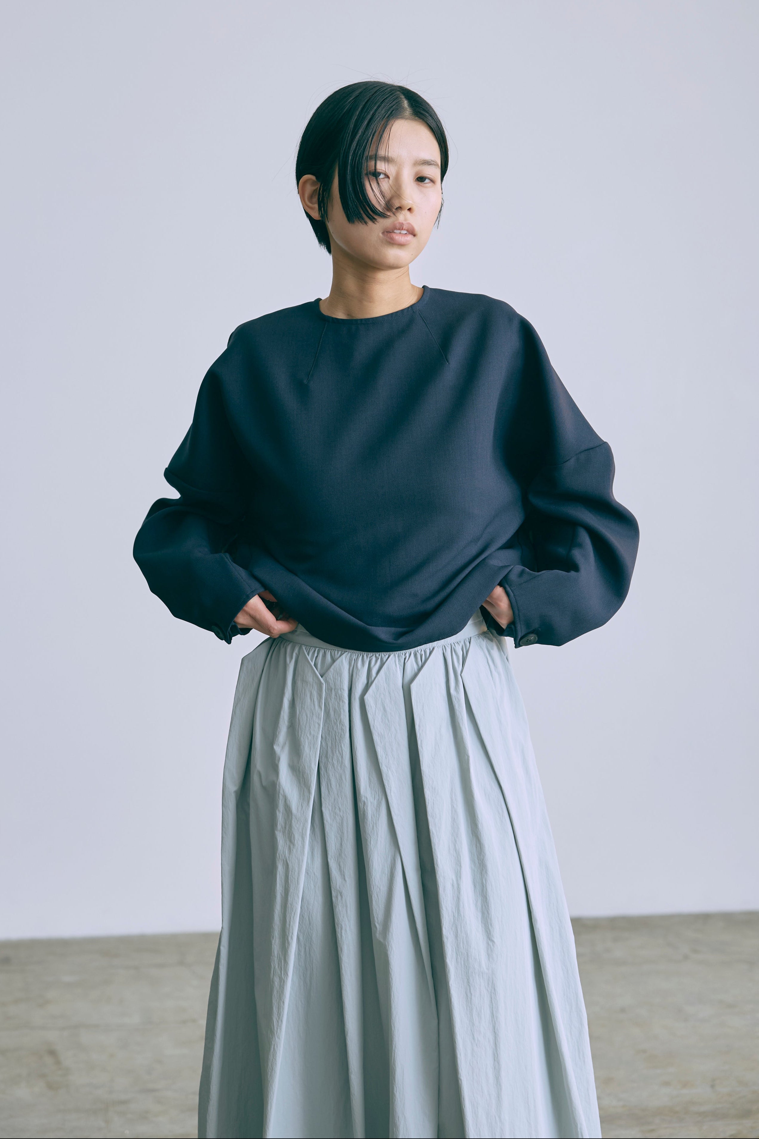 着用カラー:ブルー モデル身長:170cm