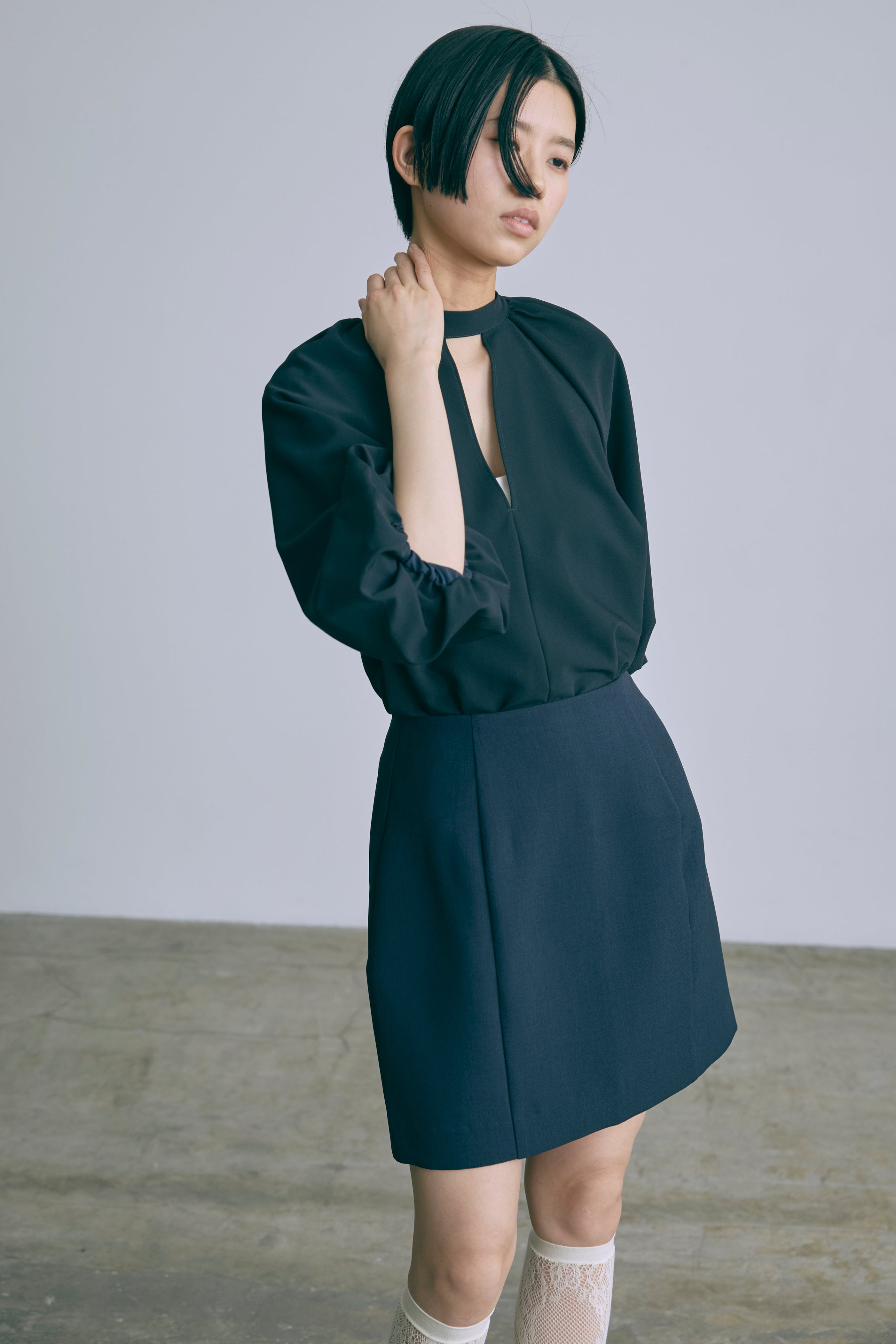 着用カラー:ネイビー モデル身長:170cm