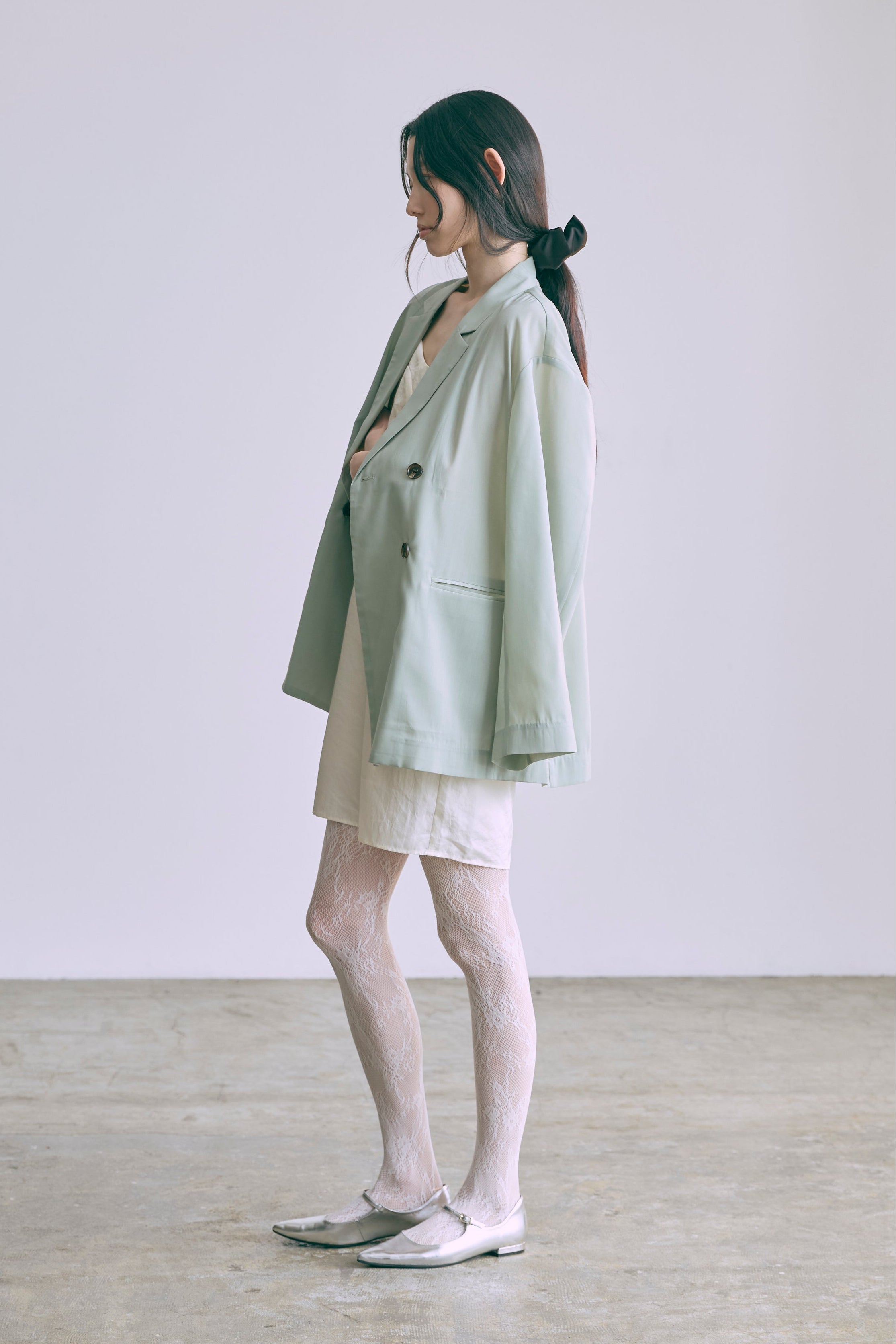 着用カラー:グリーン モデル身長:174㎝