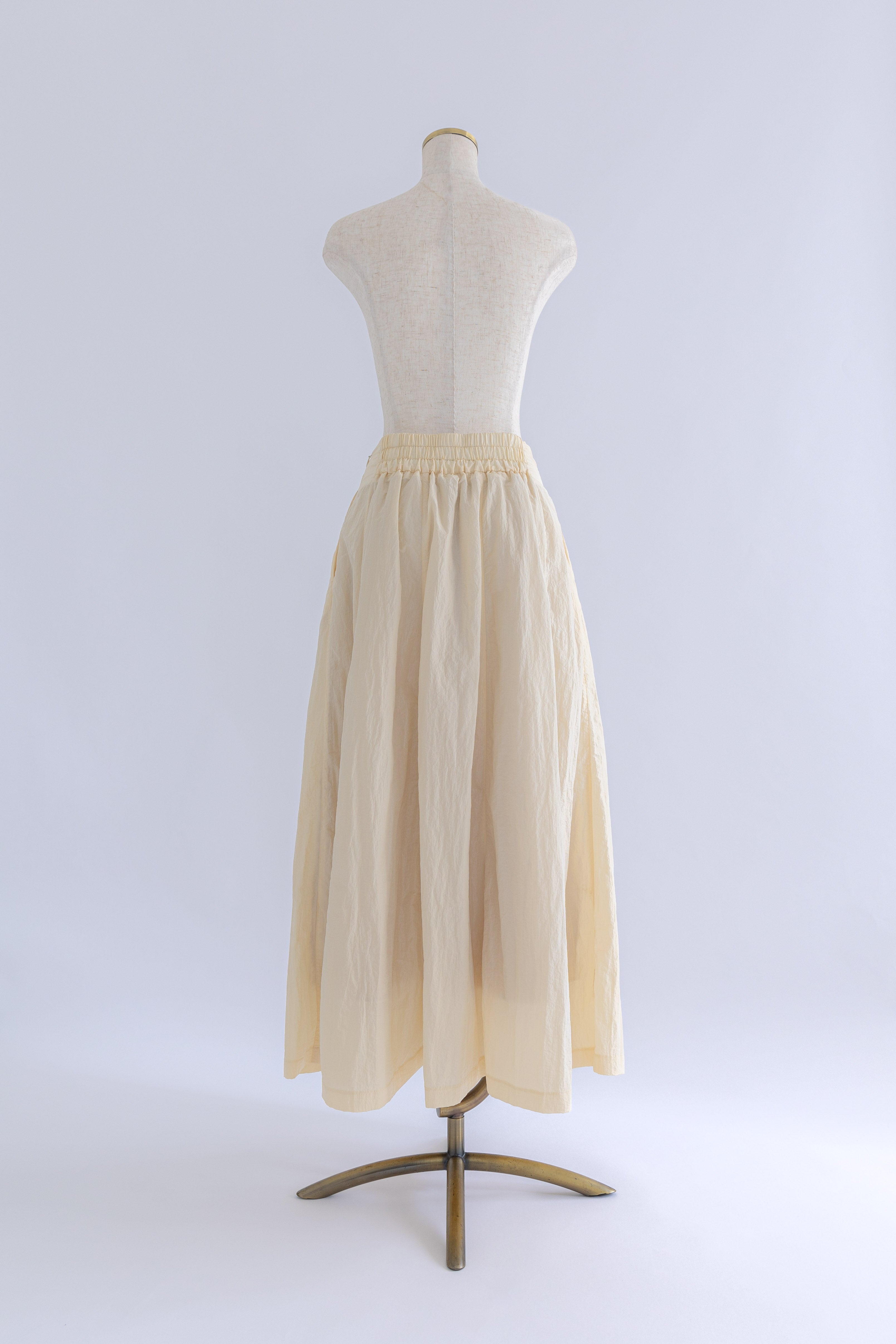 Nylon Taffeta Flared Skirt