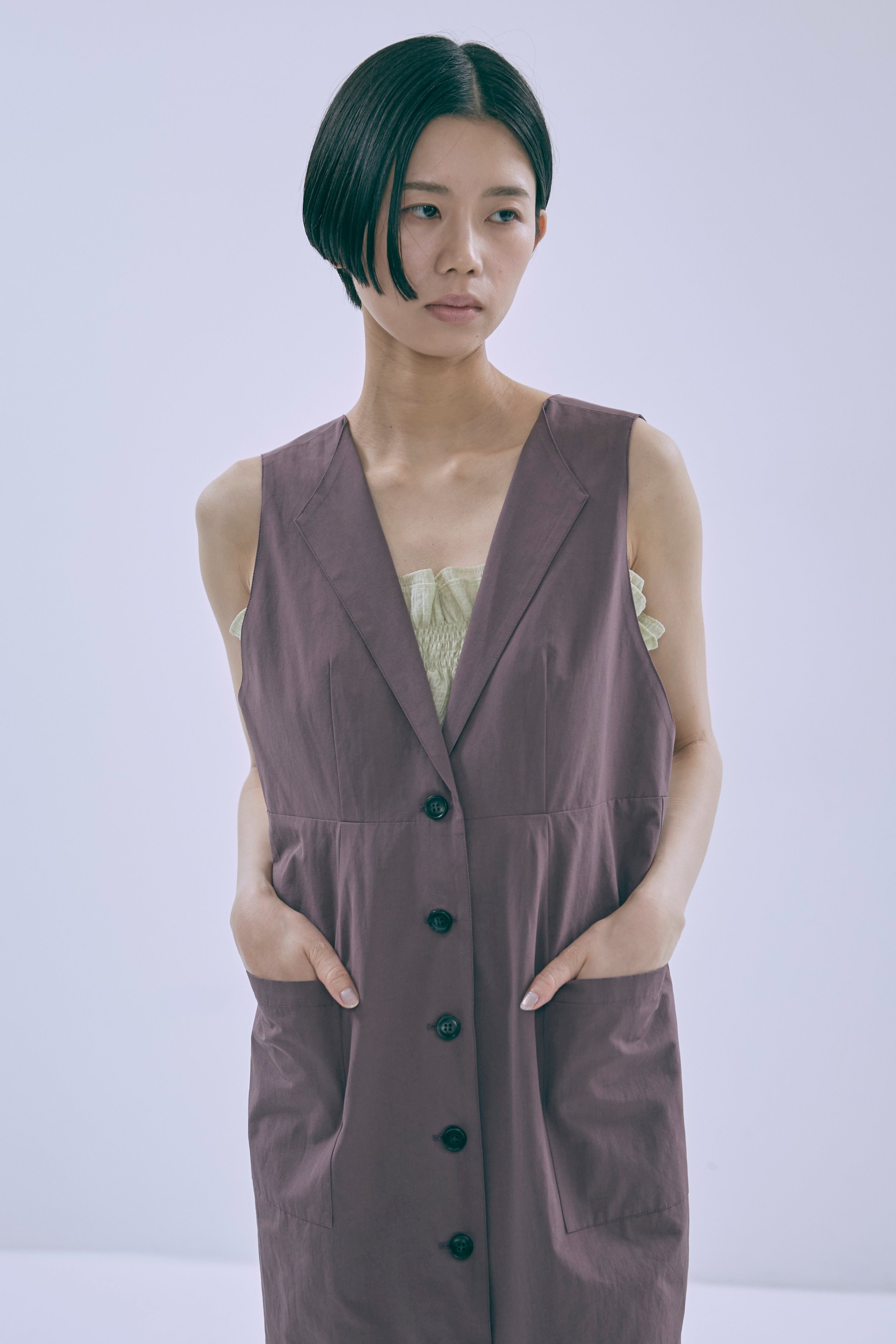 着用カラー:イエローグリーン モデル身長:170cm