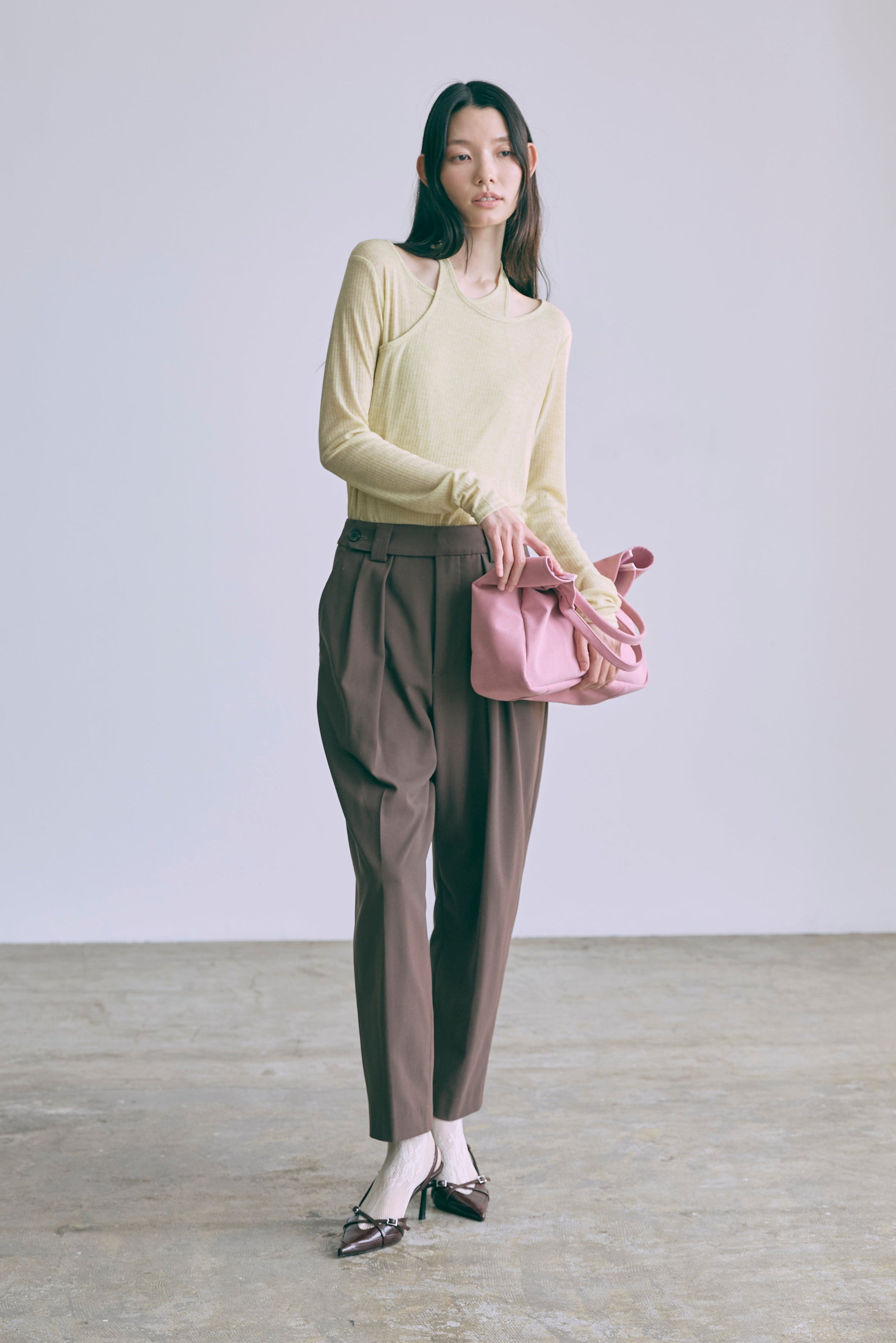 着用カラー:イエロー モデル身長:174㎝