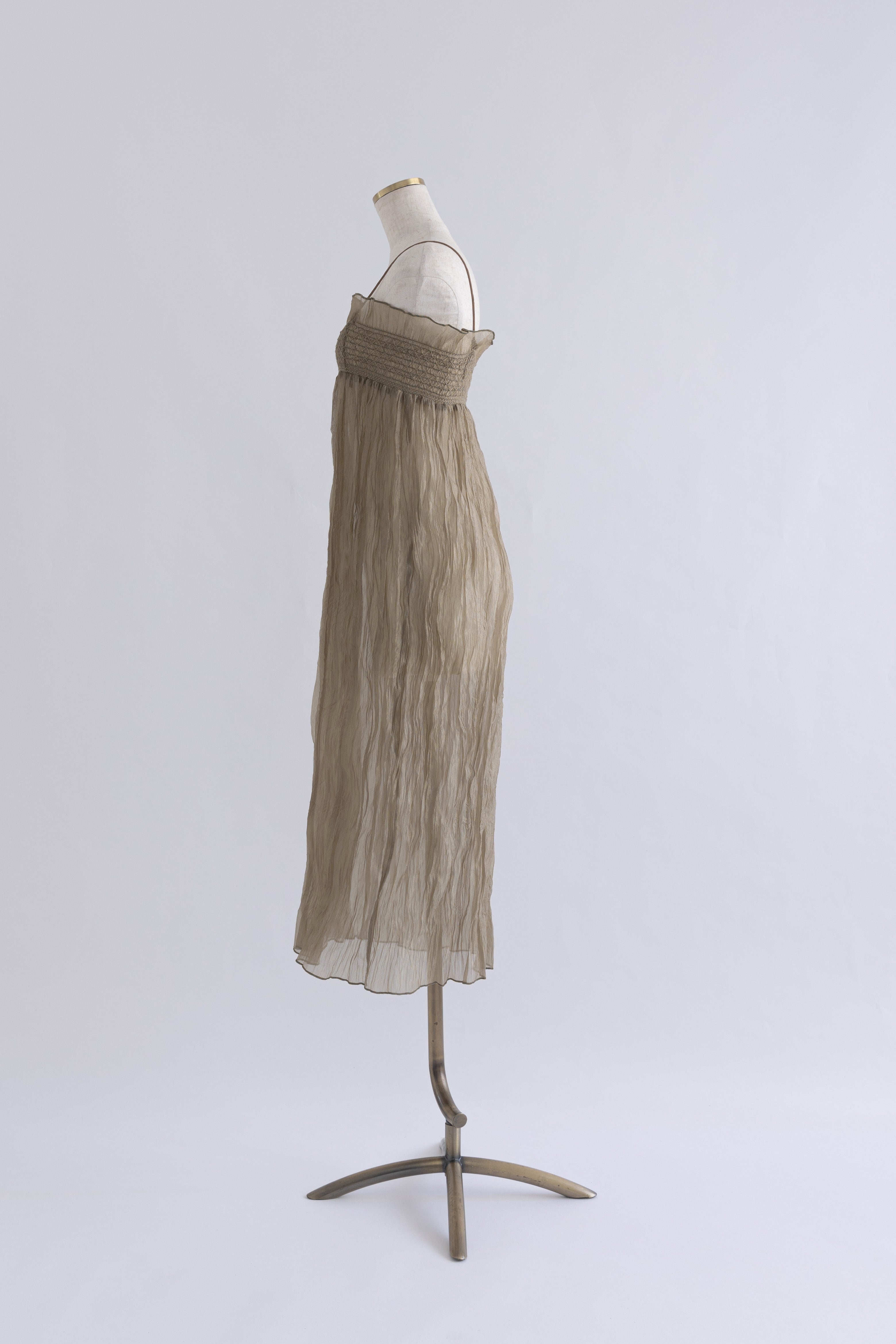 2Way Sheer Crinkled Skirt Dress