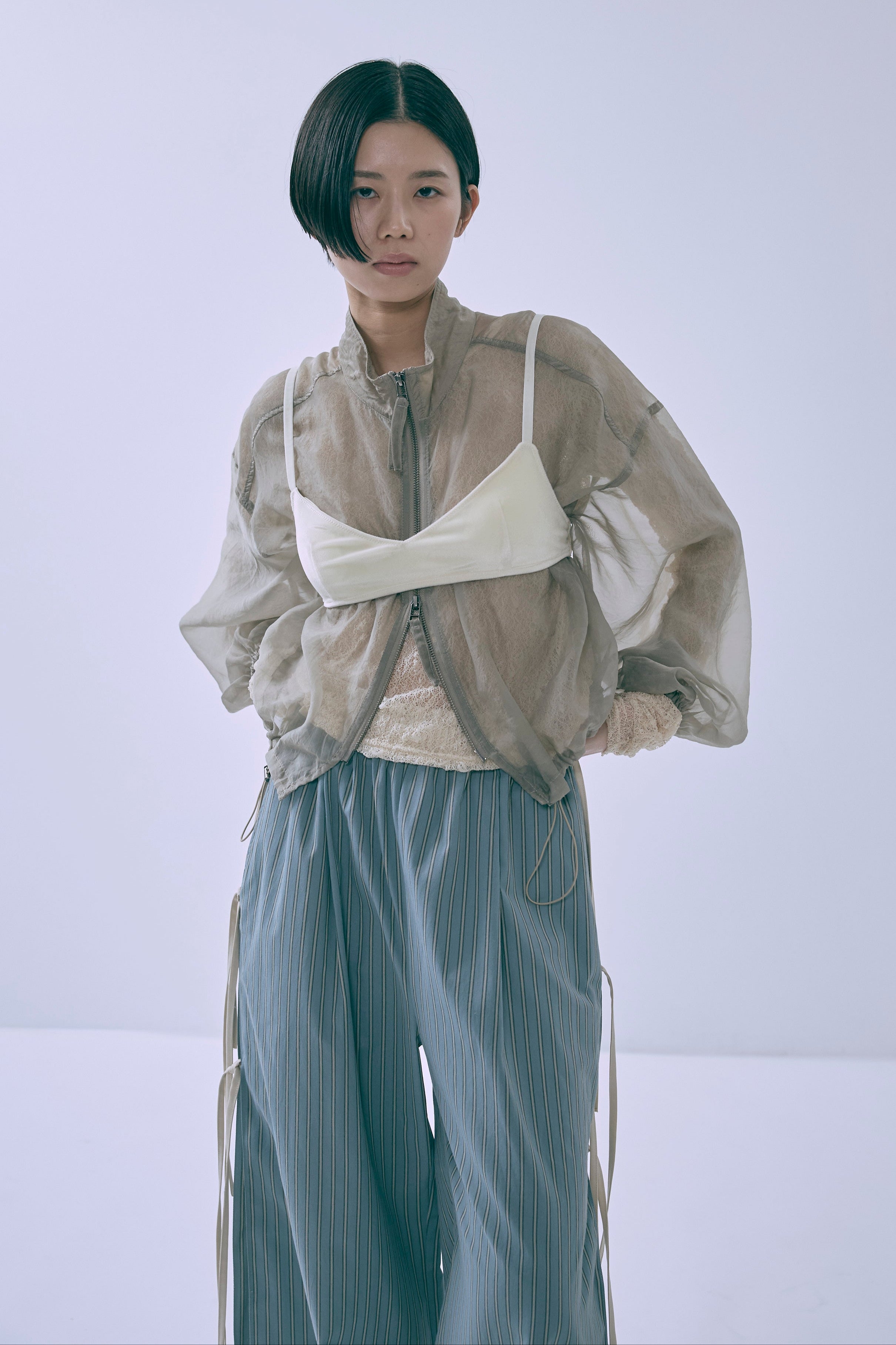 着用カラー:ブルー 着用サイズ:1 モデル身長:170cm