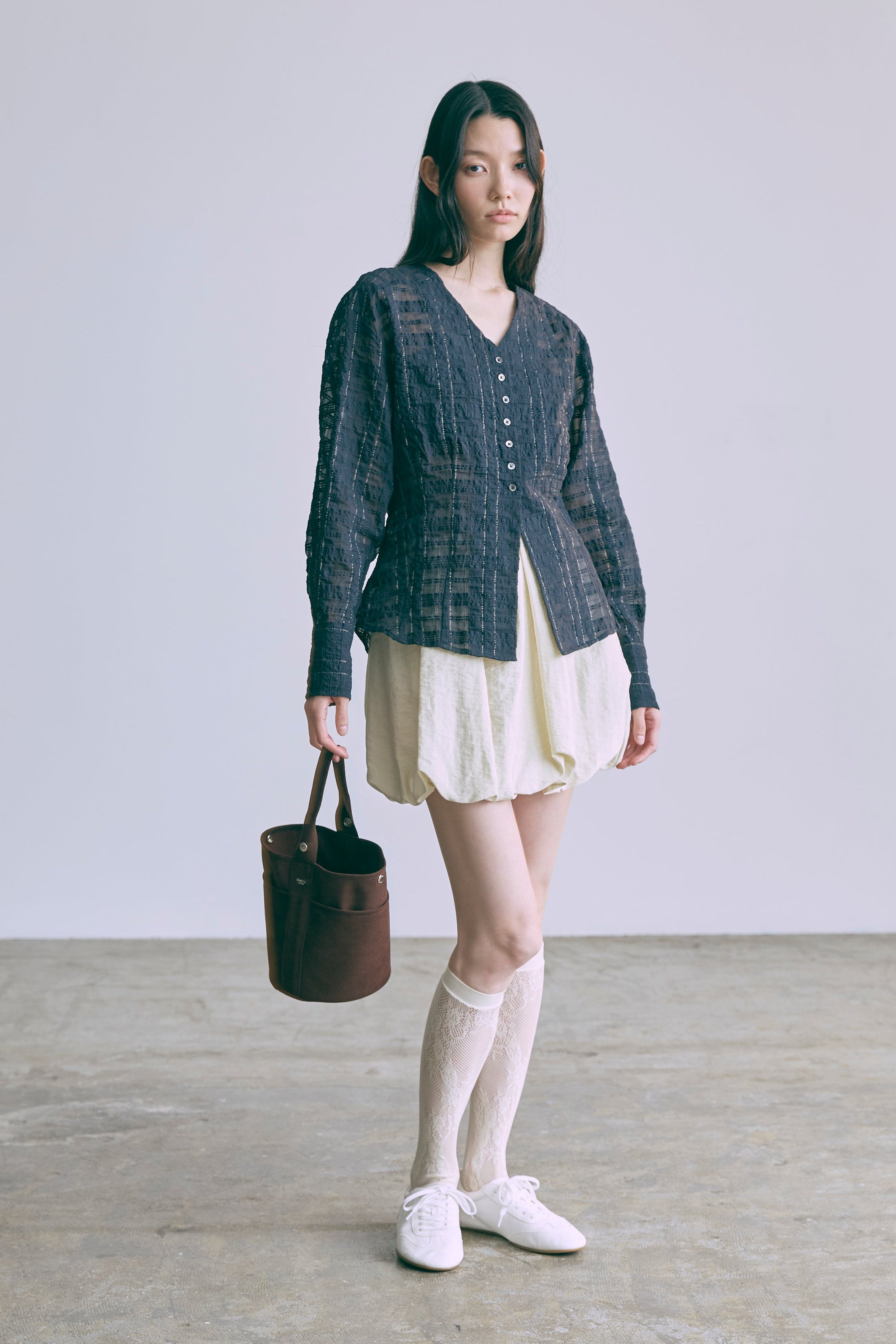 着用カラー:ネイビー モデル身長:174㎝