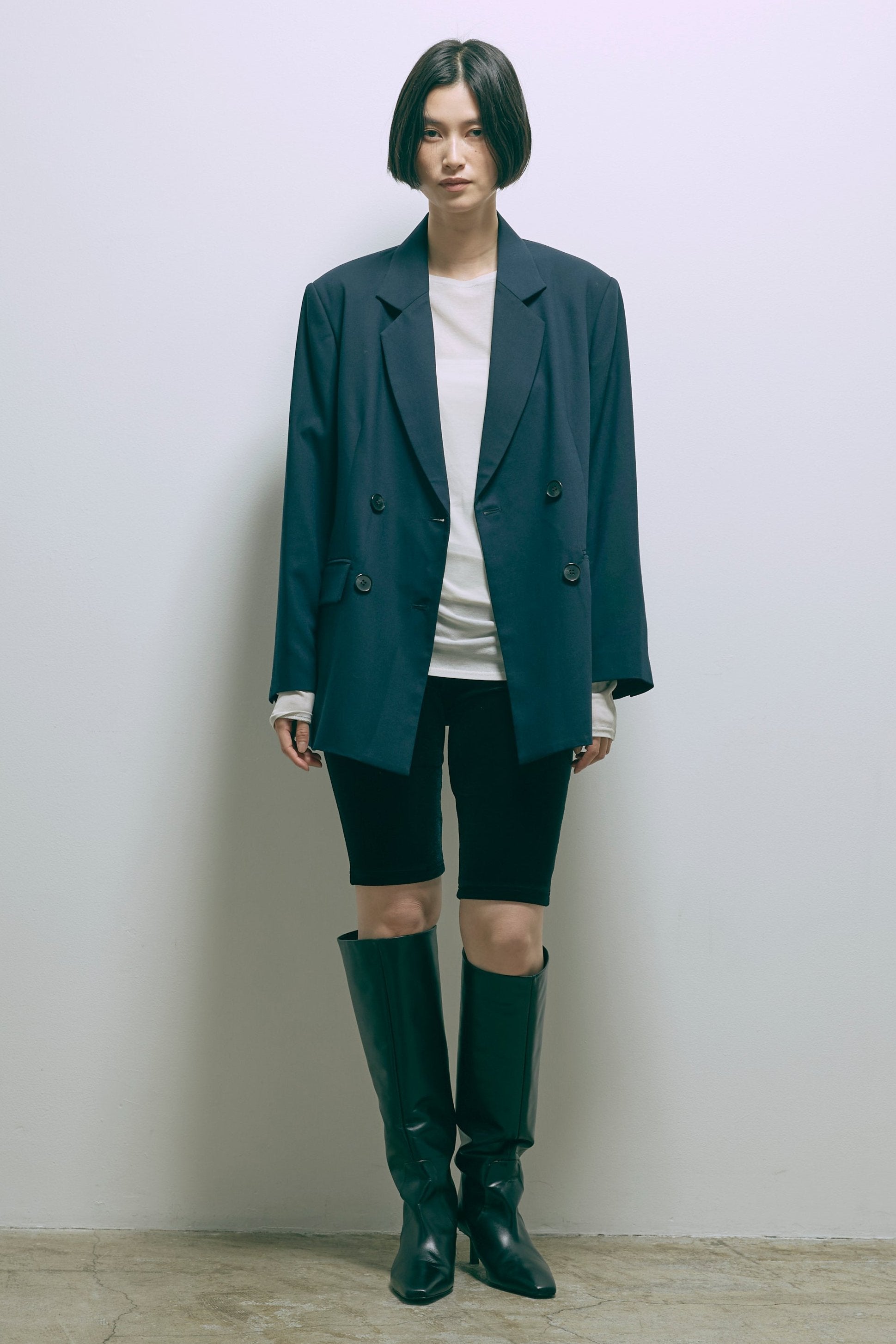 着用カラー:ネイビー 着用サイズ:1 モデル身長:170cm